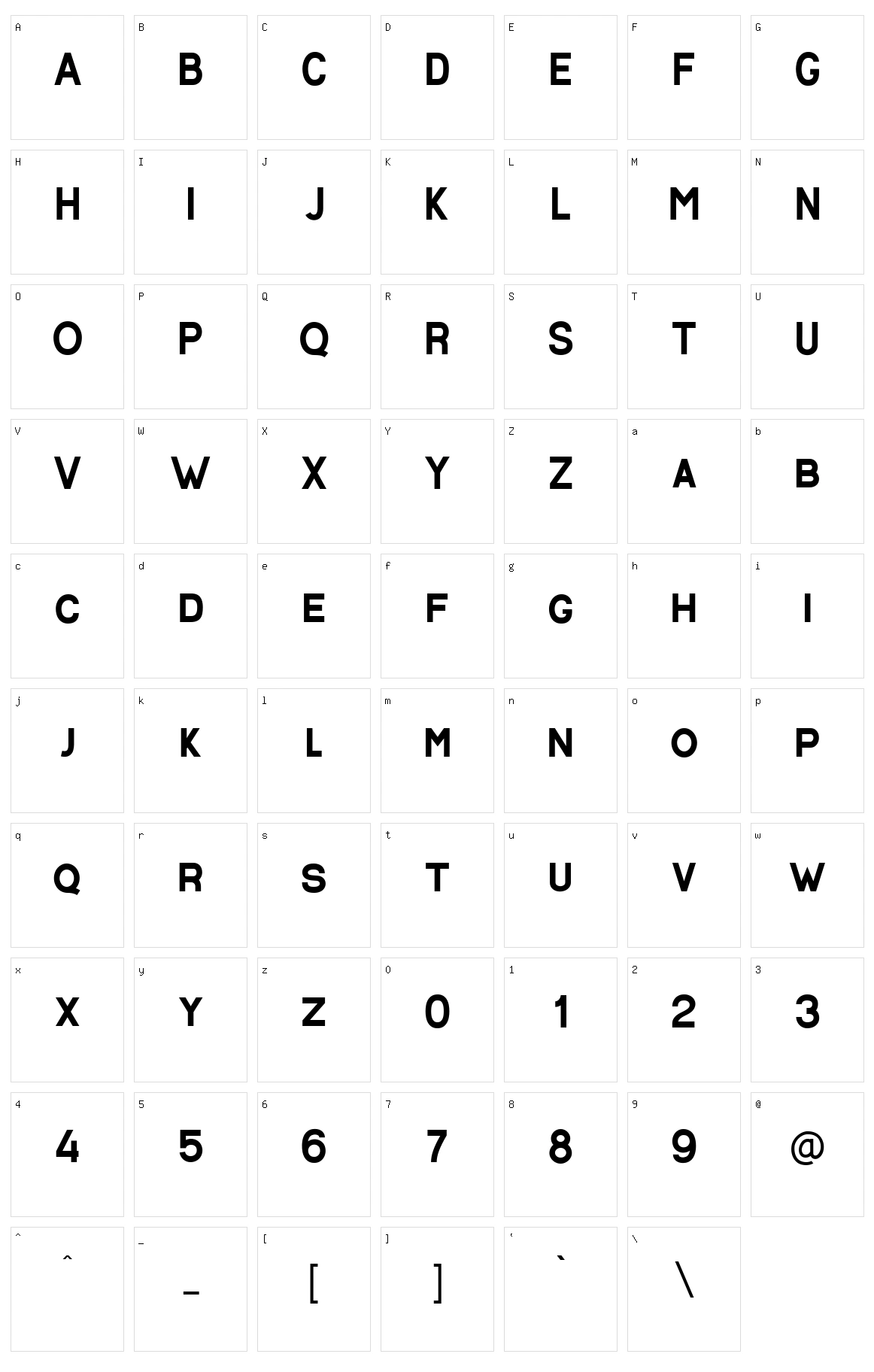 Basaro Character Set