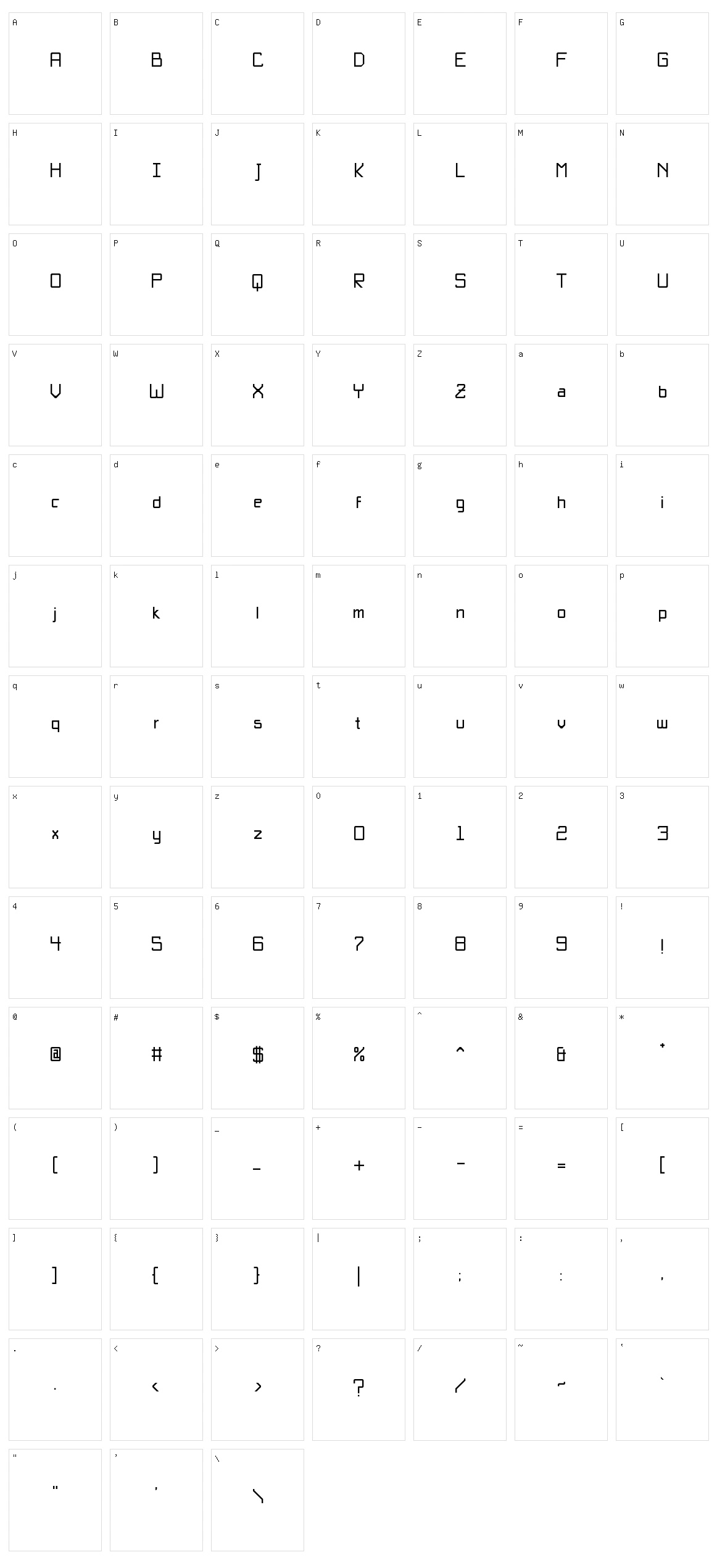 B?sica Unicode Character Set