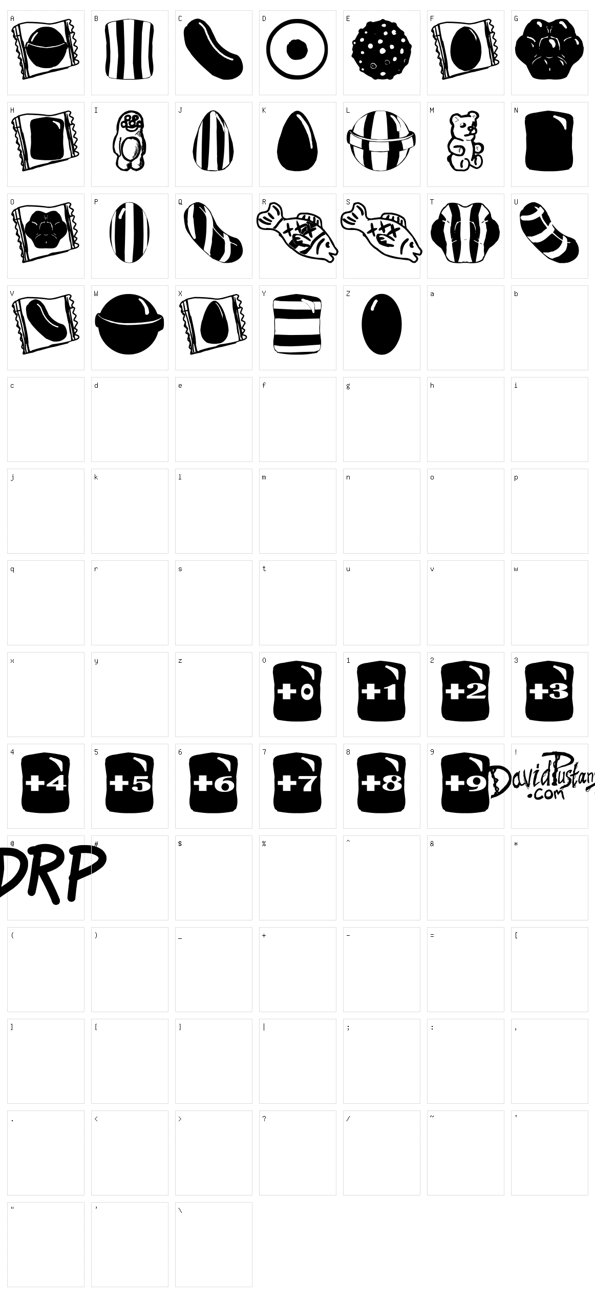 Crushed Candy Character Set