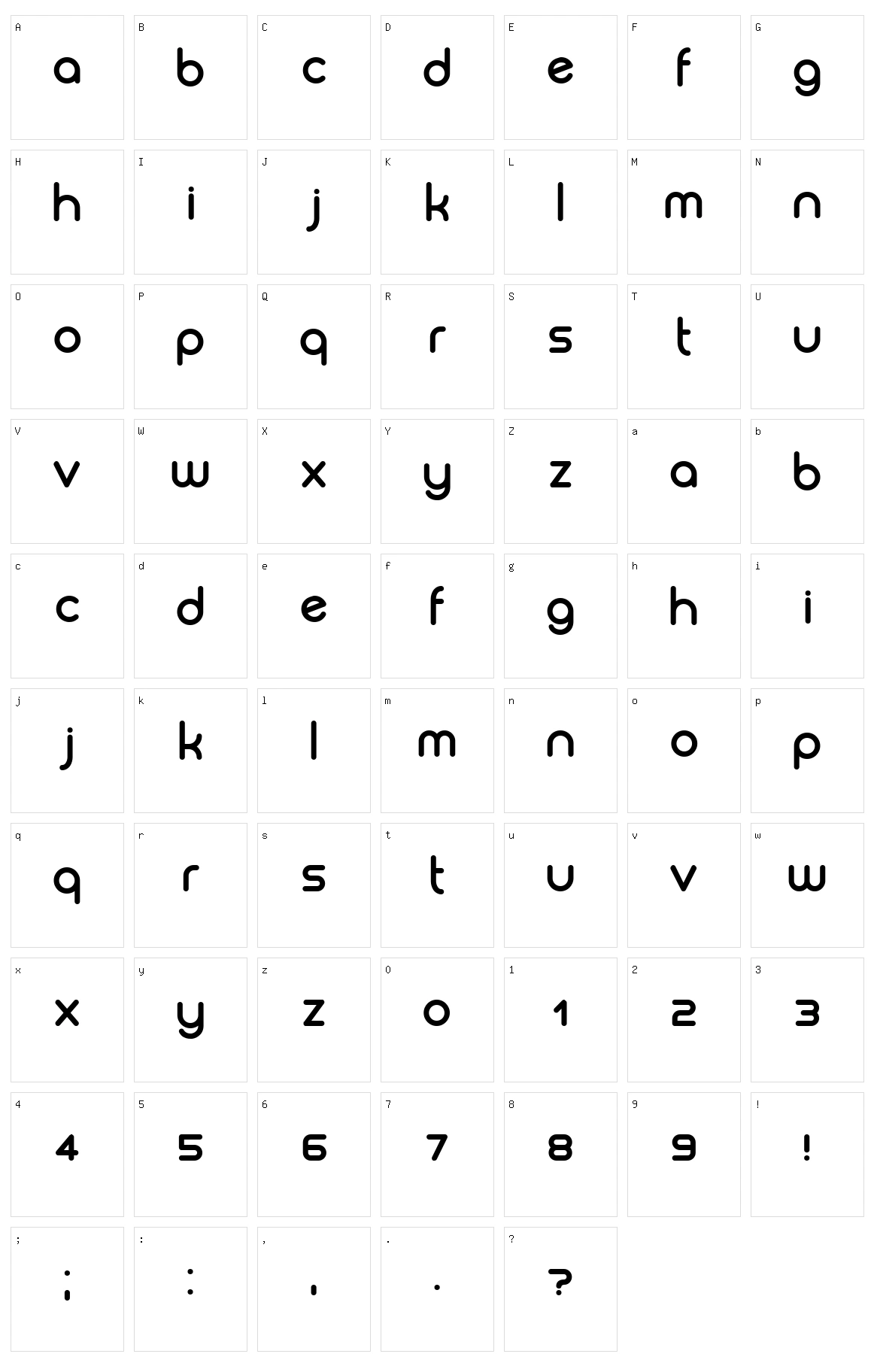 Biysk Character Set