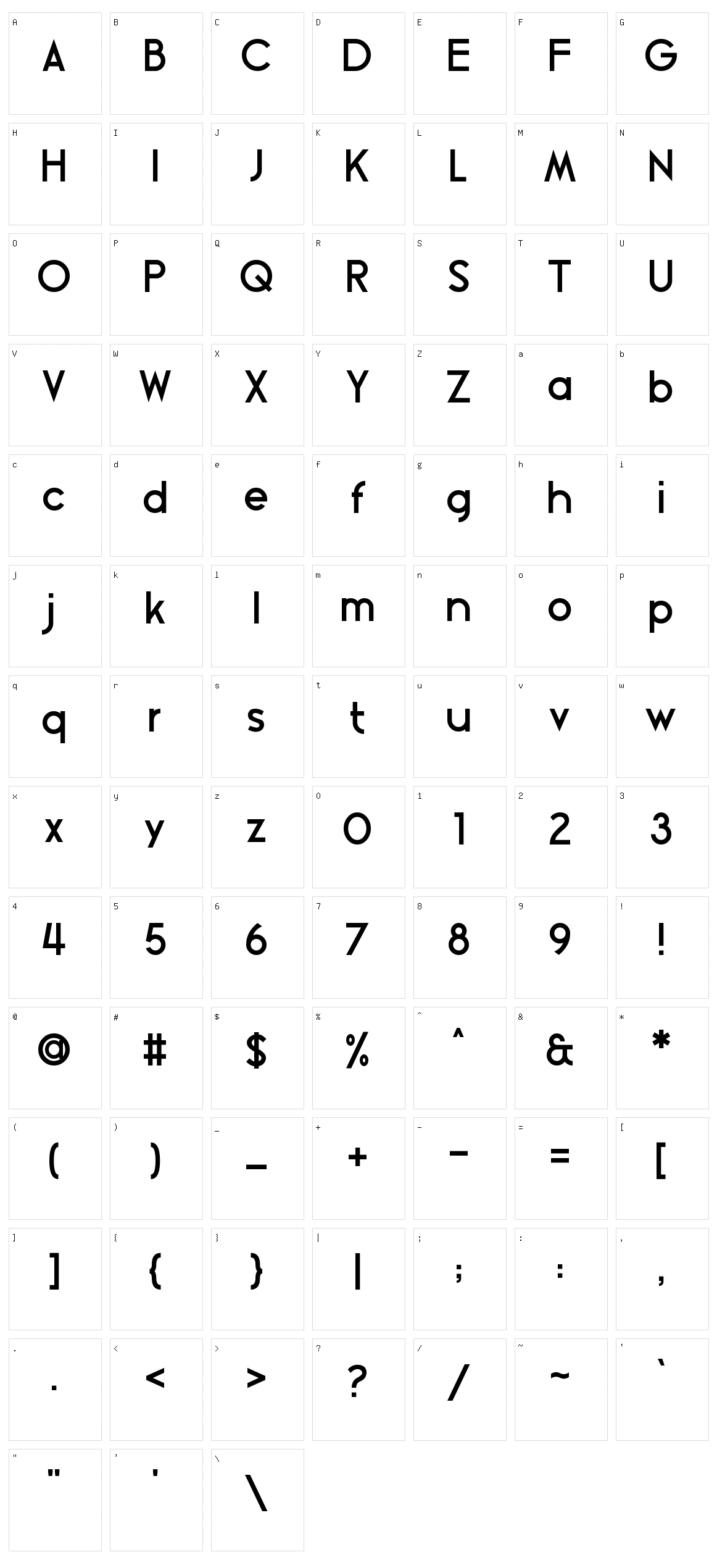 Blissful Thinking Character Set
