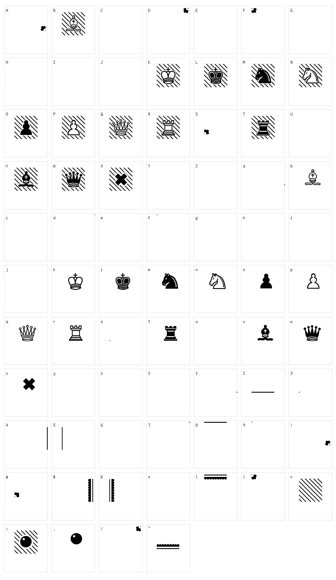 Schach Character Set