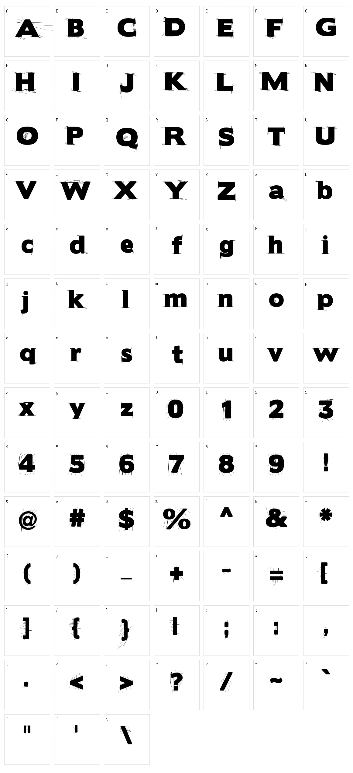 Boris Black Bloxx Character Set