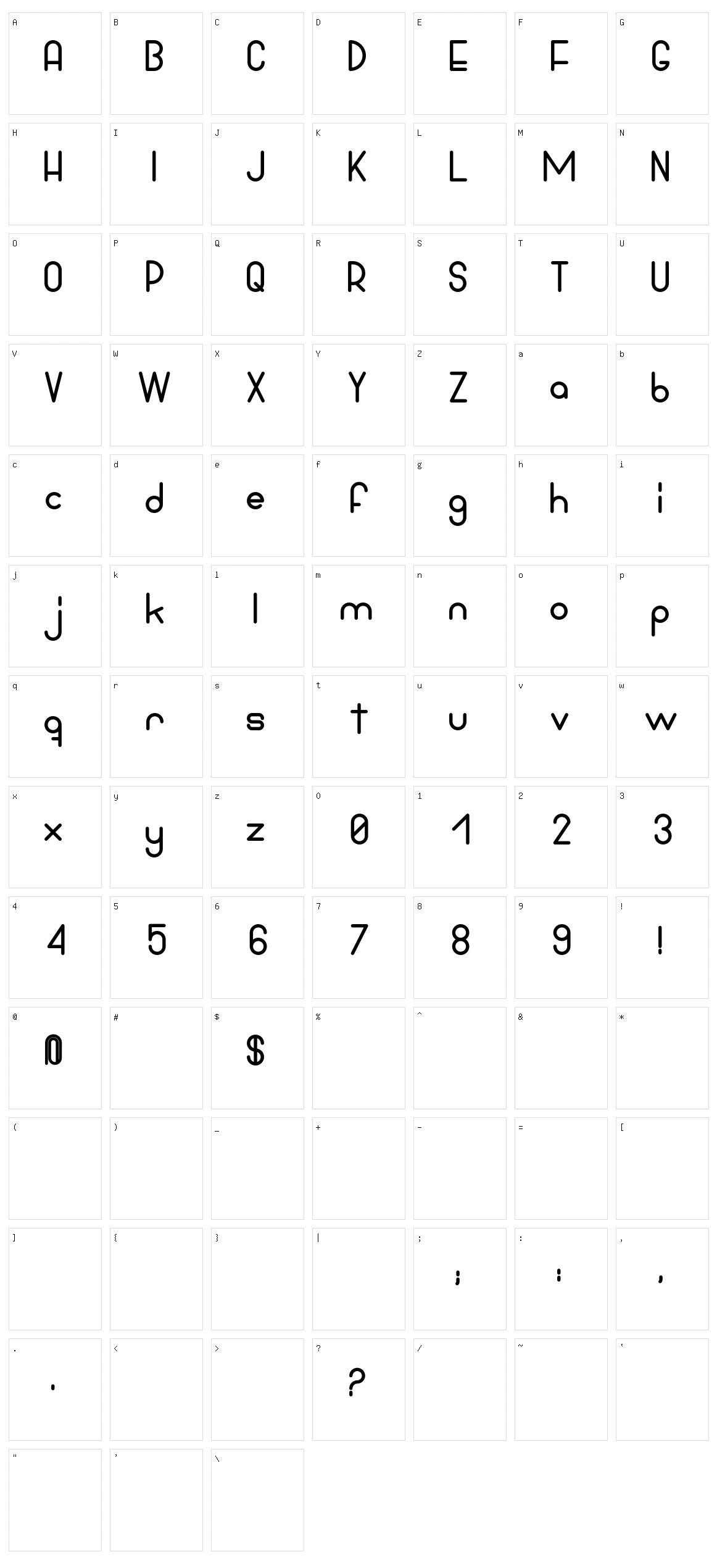 Bowhouse Character Set