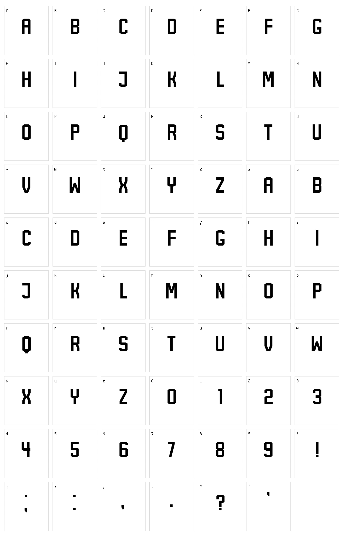 Brain Character Set