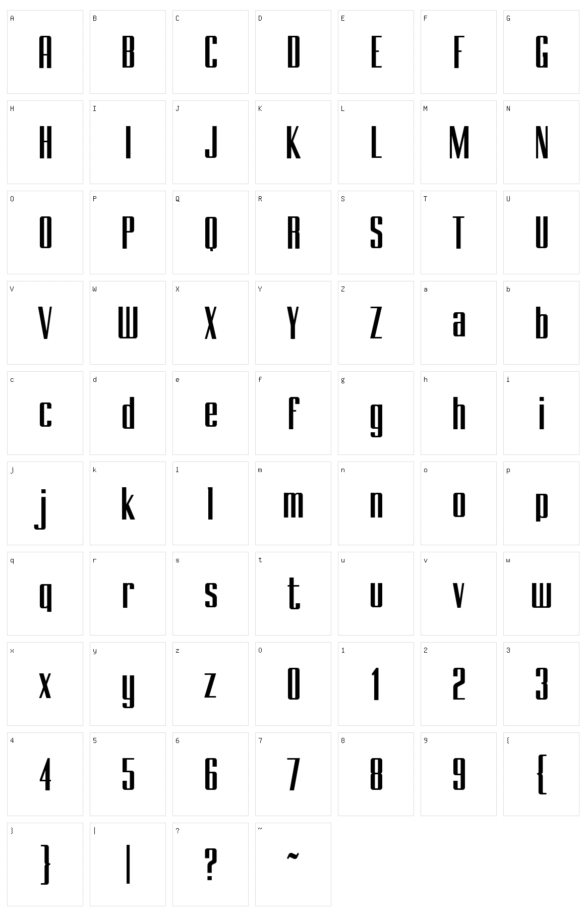 Branche Character Set
