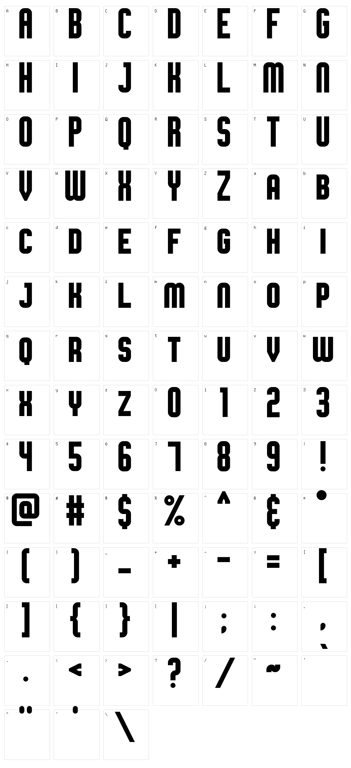 Broadsheet Bubble Character Set