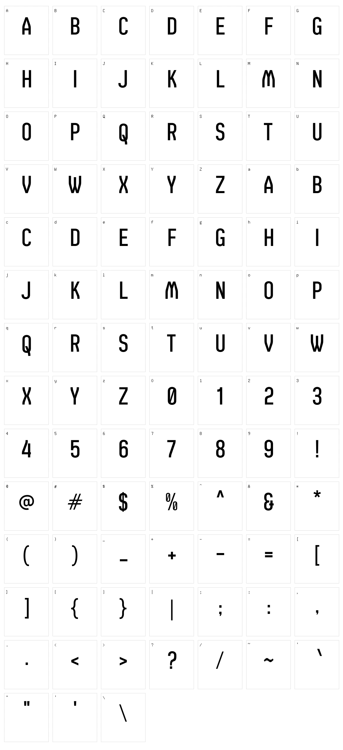 c Catenaccio Character Set