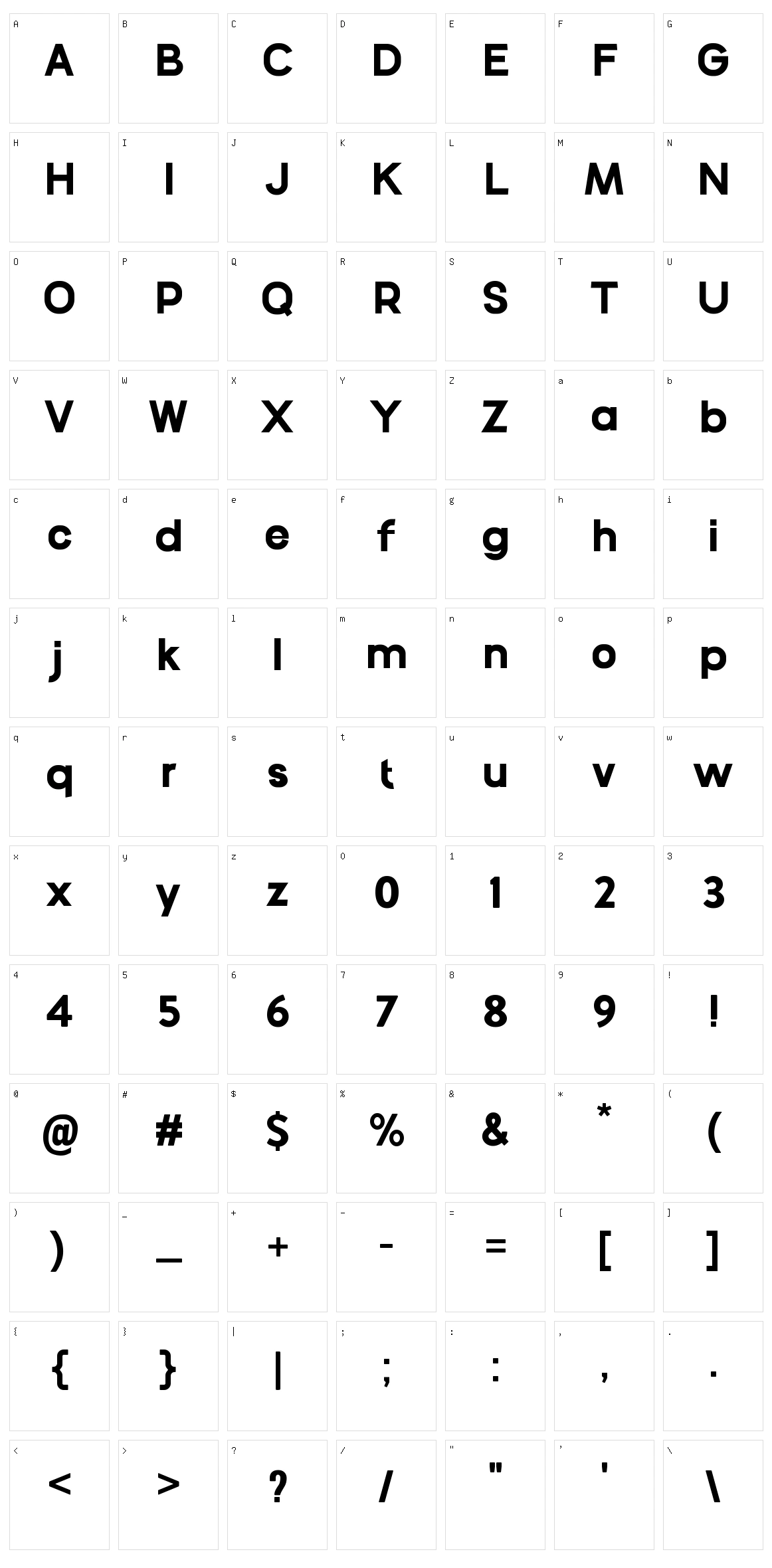 Cakewalk Character Set