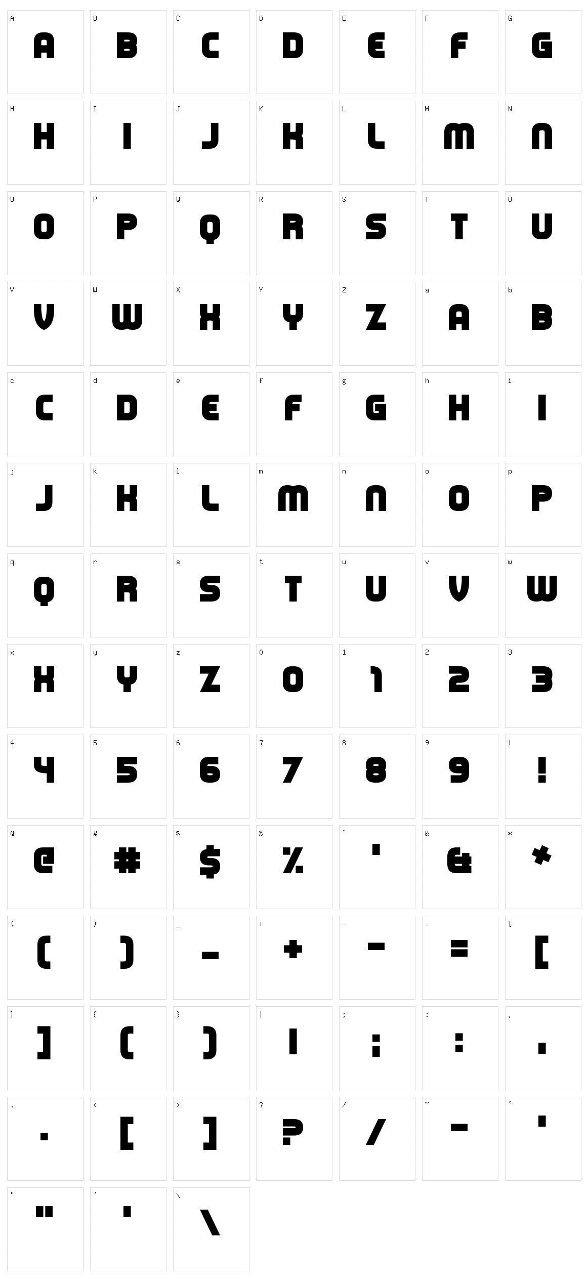 Capital Clickbait Character Set