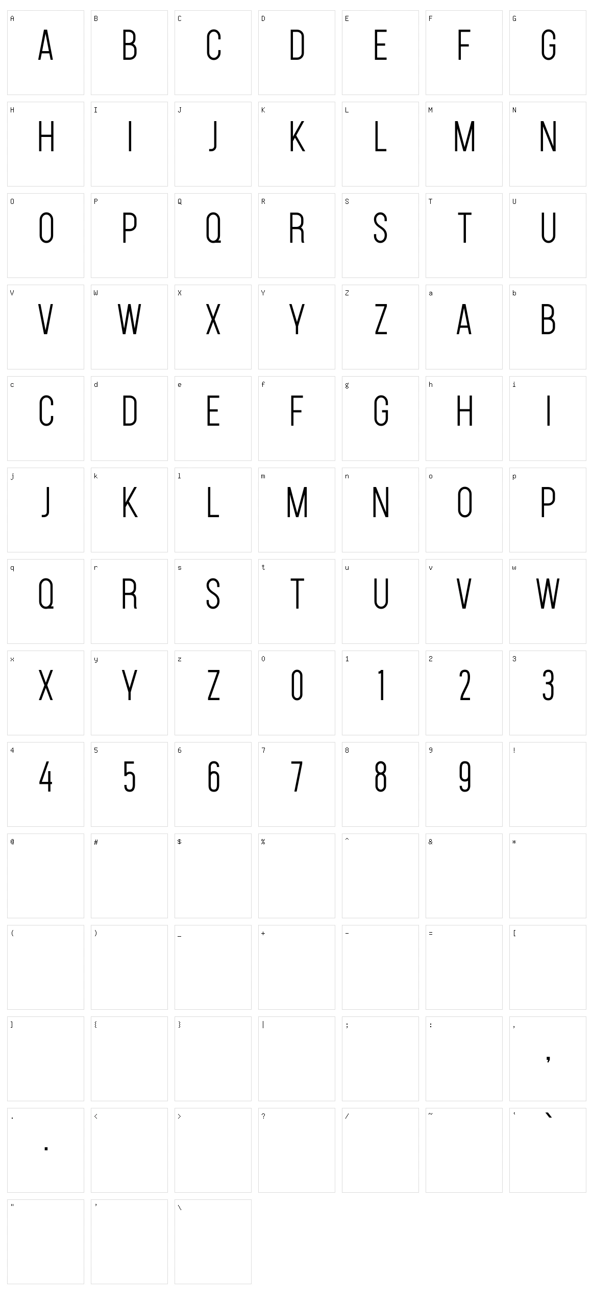 Carson Character Set