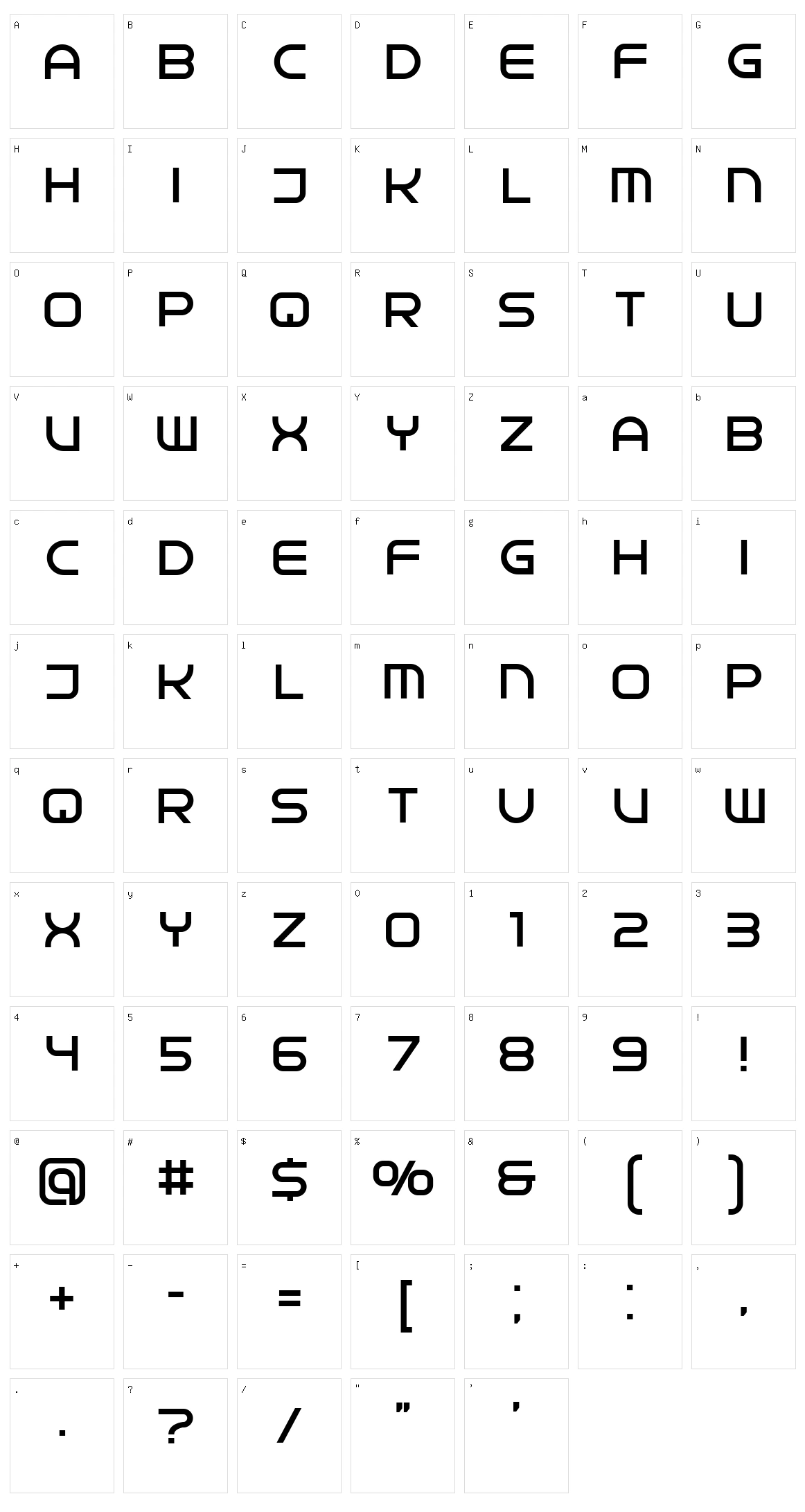 Central Powers Character Set