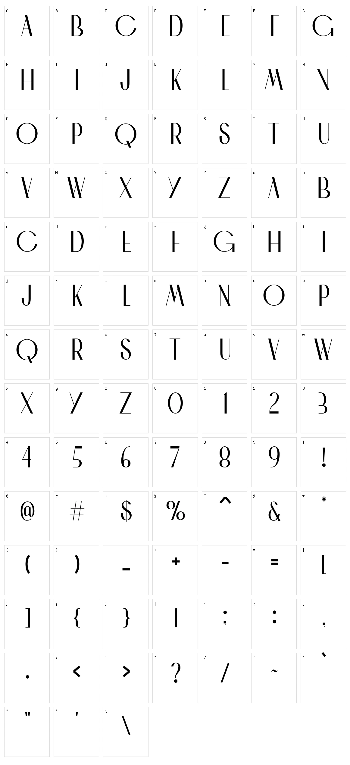 Chaman Elegant Character Set