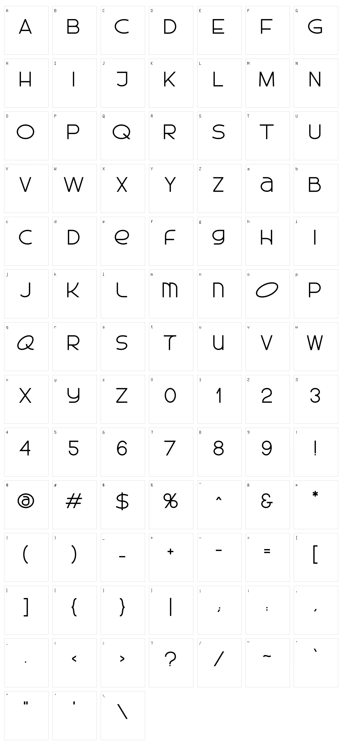 Cheorcy Character Set