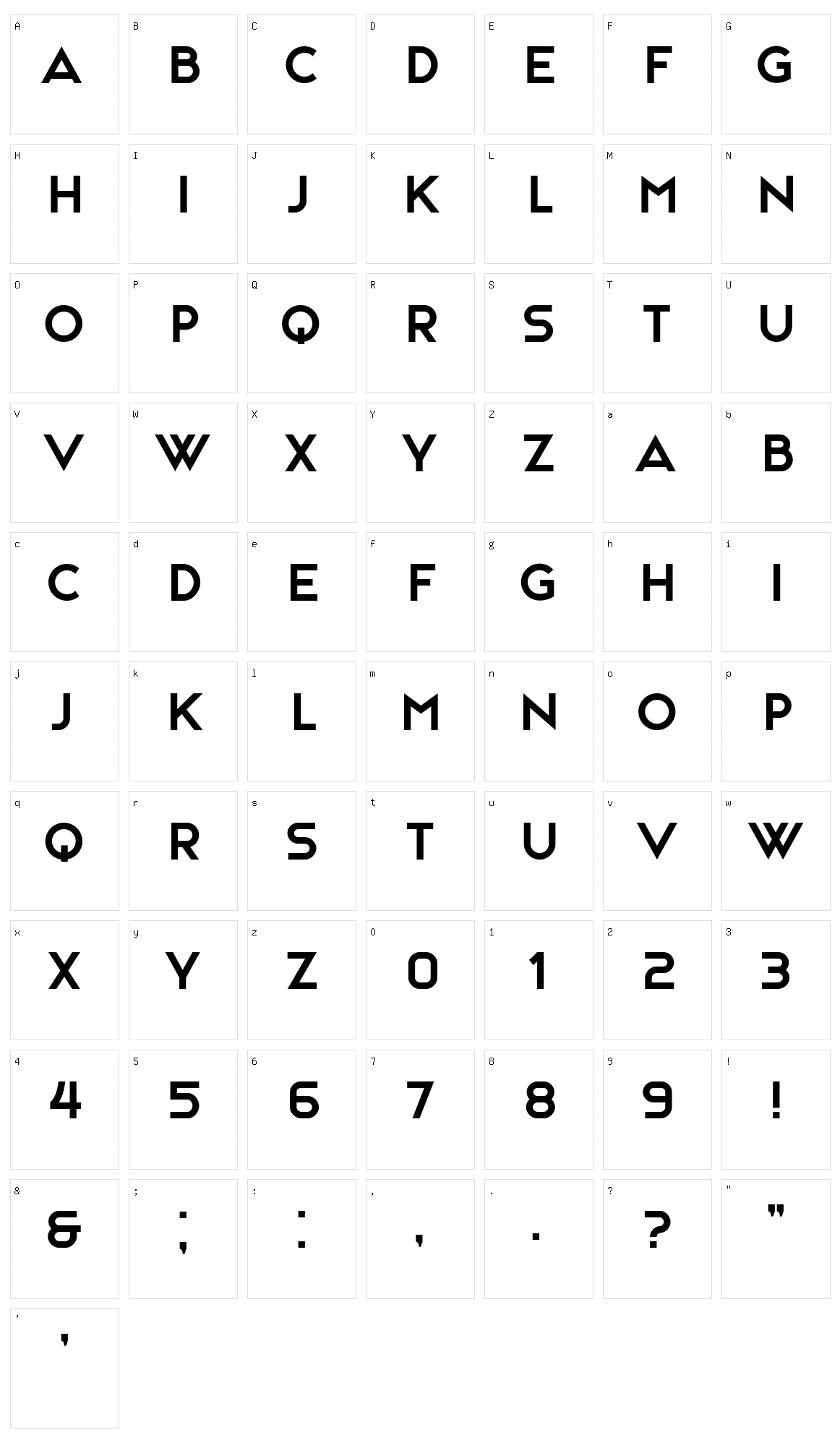 Chill Character Set