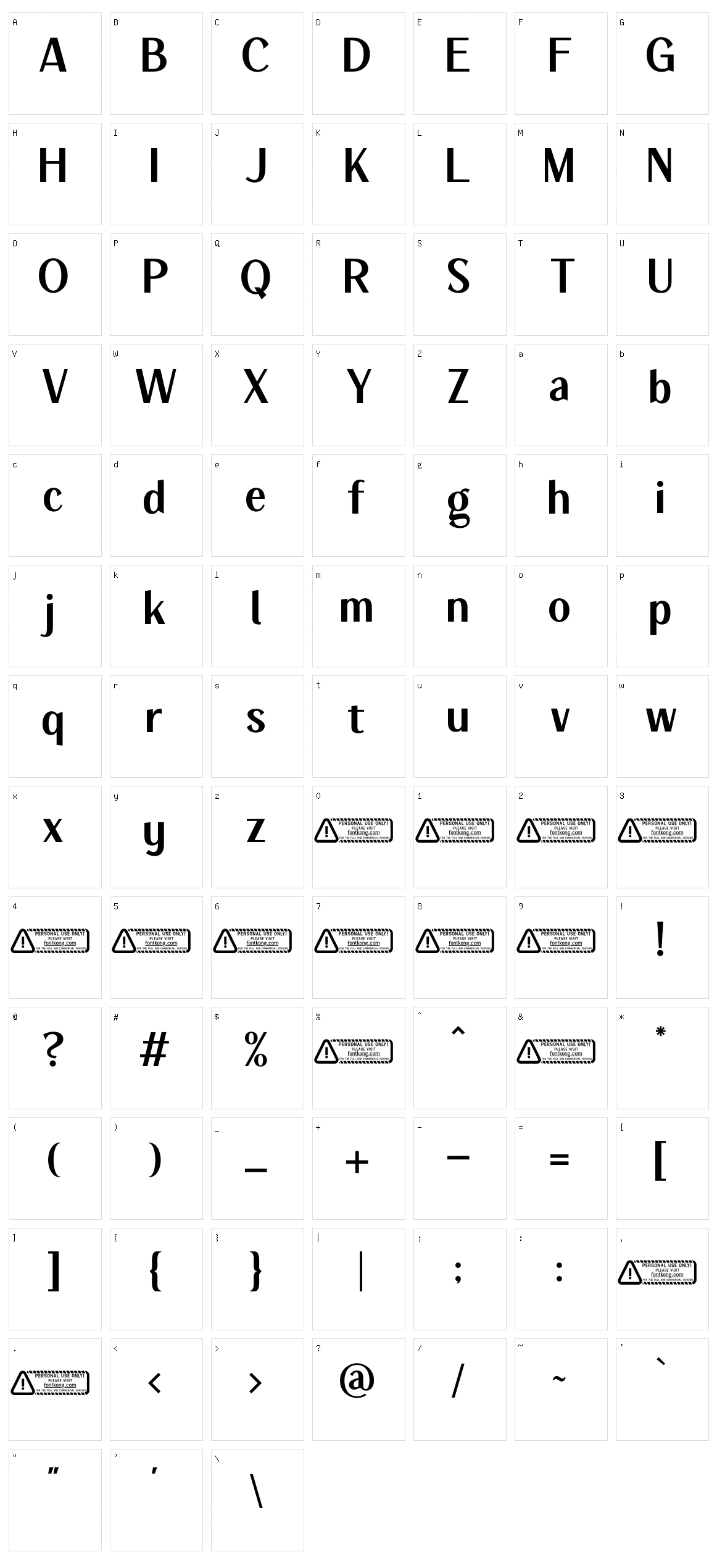 Chillout Character Set