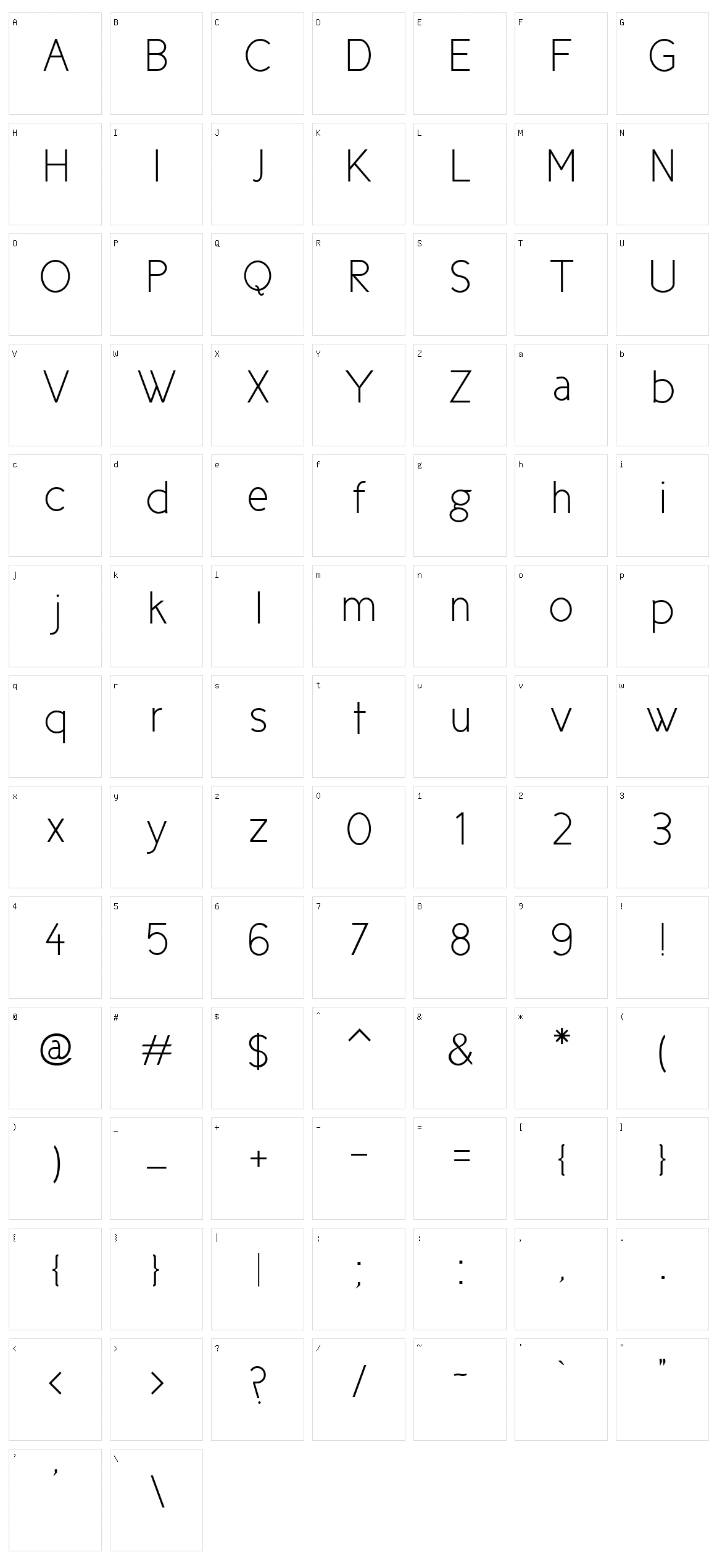 Cicle Character Set