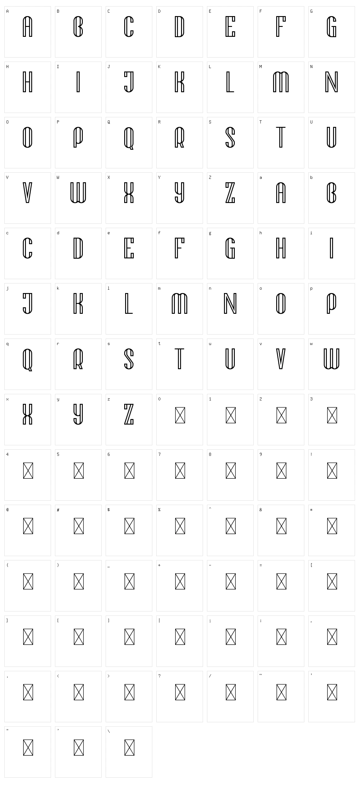 Climbup Character Set