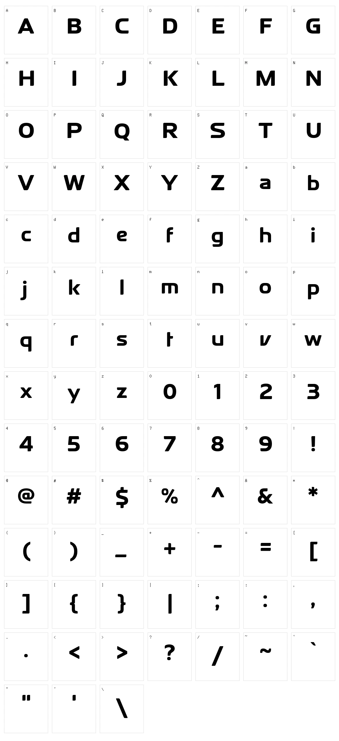 Cloud Character Set