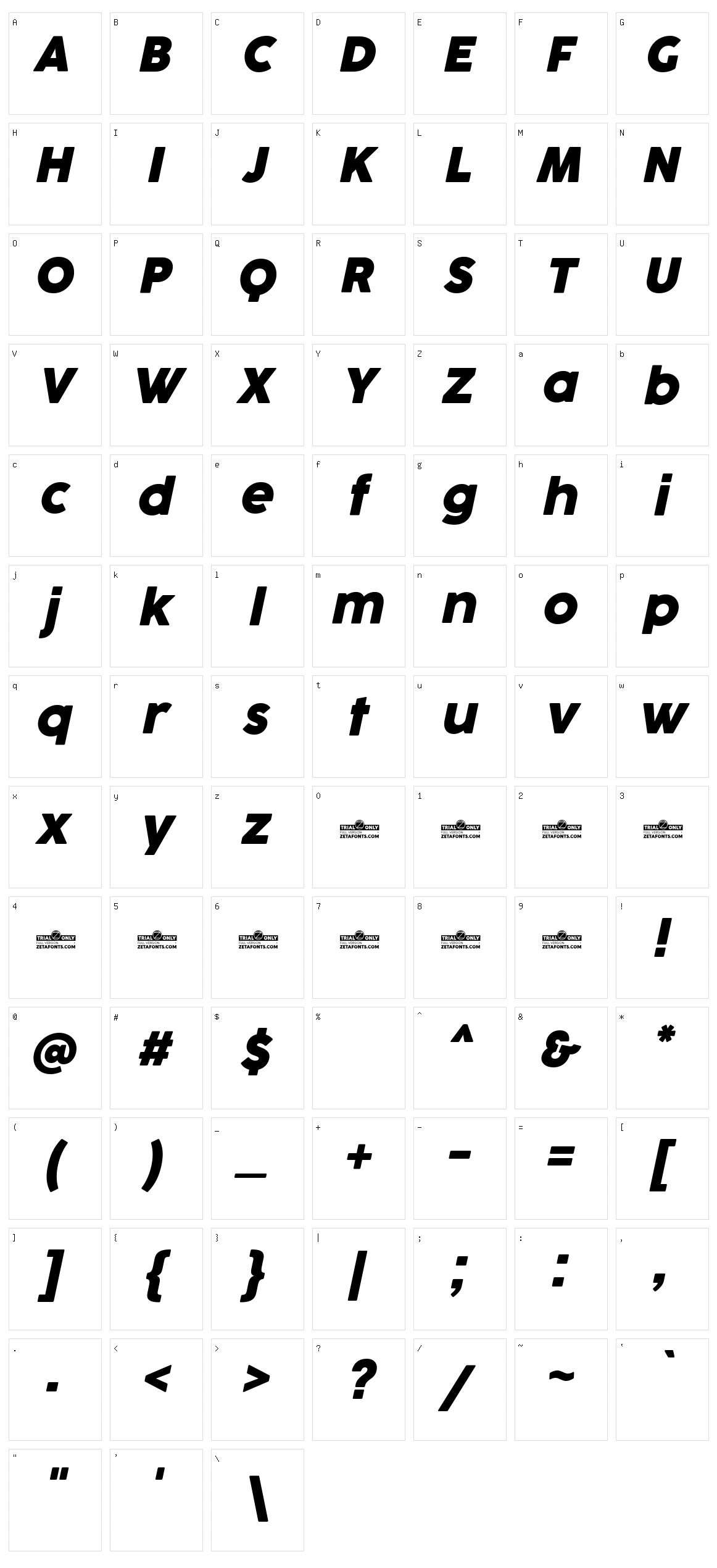 Cocogoose Character Set