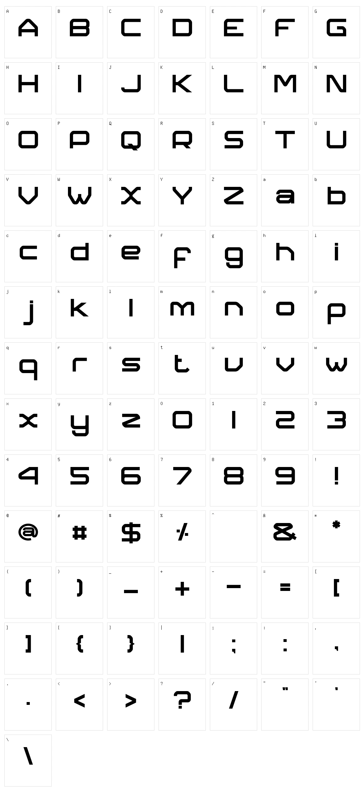 Collonse Character Set