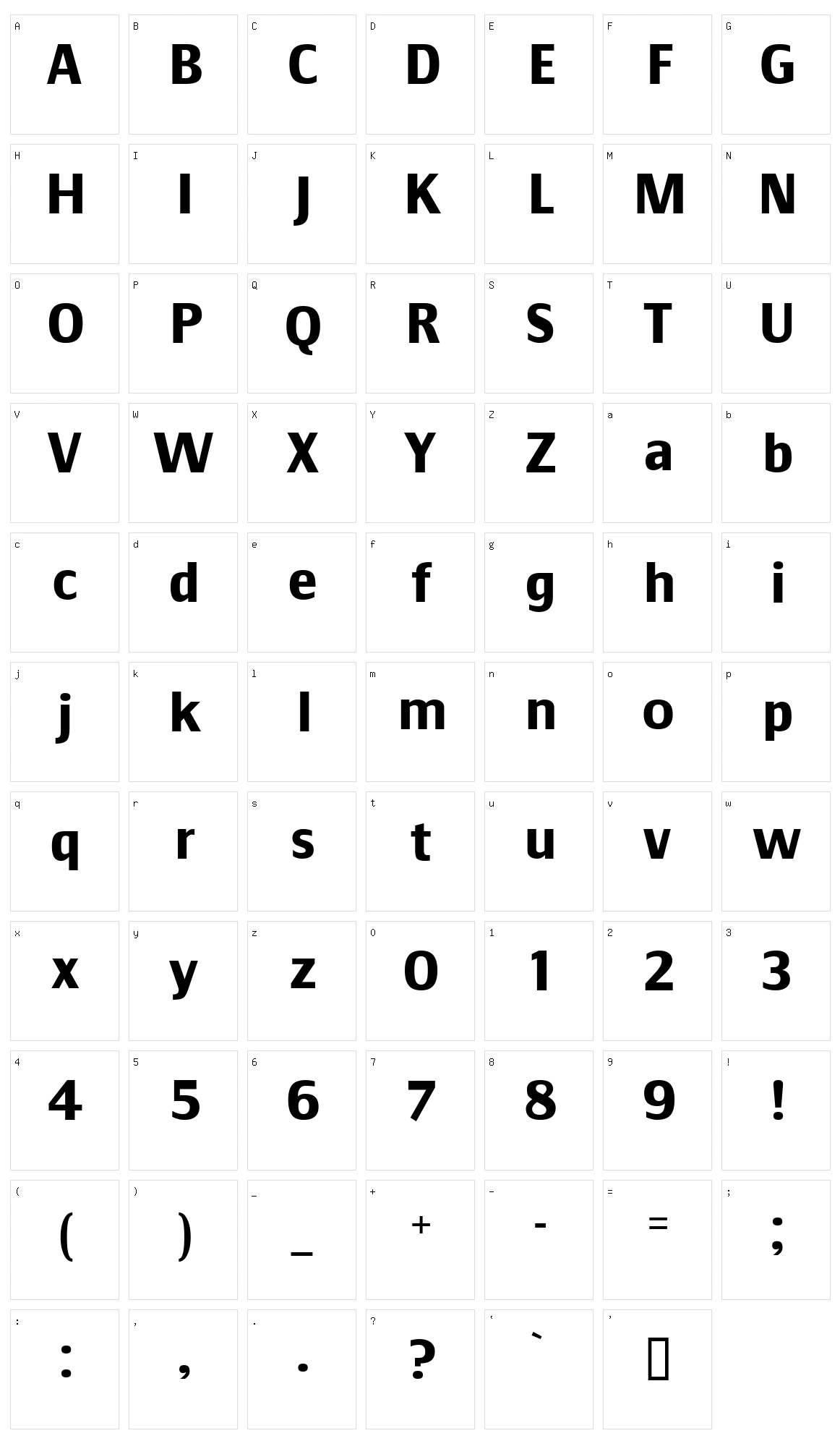 Communist Character Set