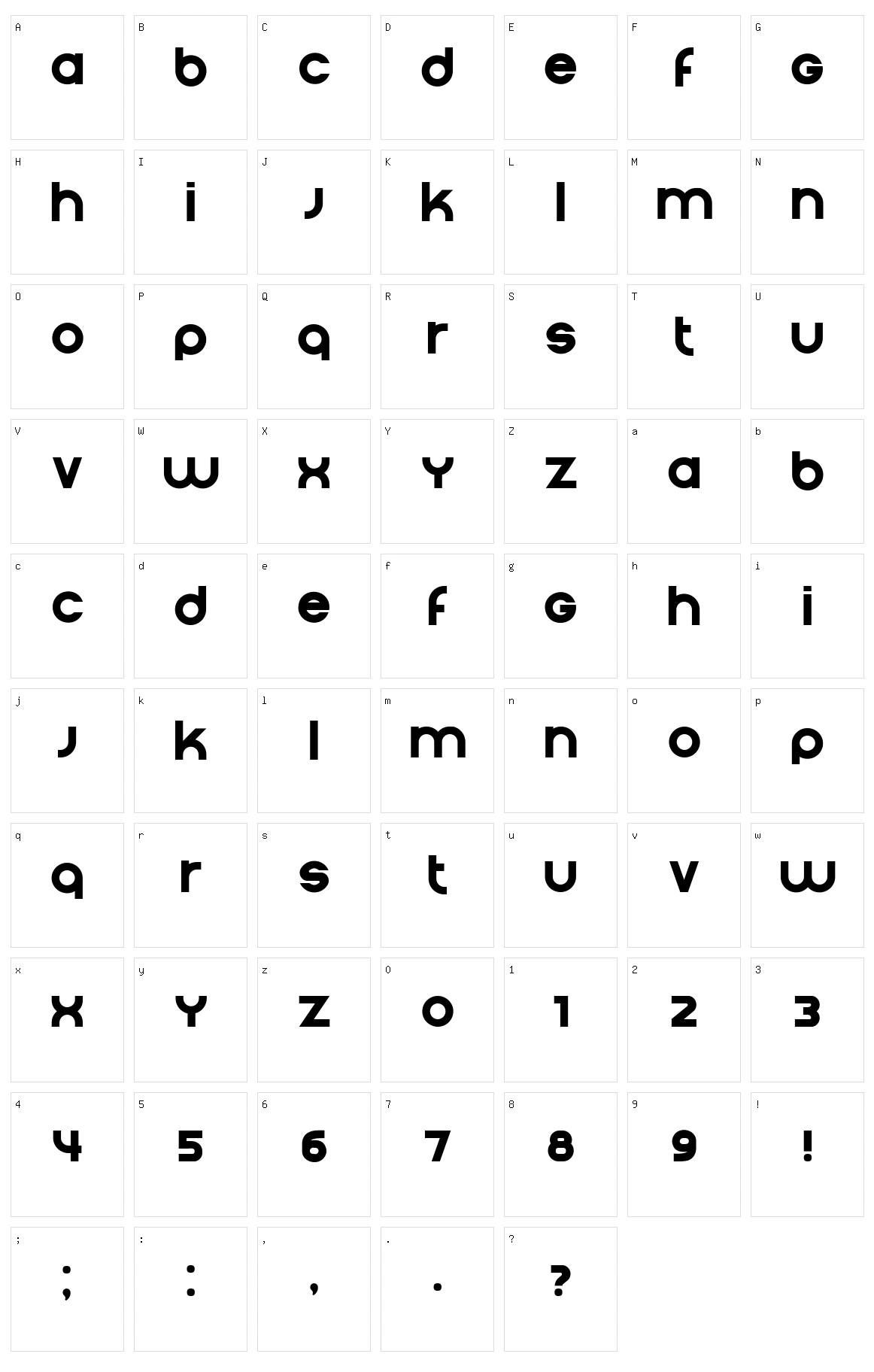Condition Character Set