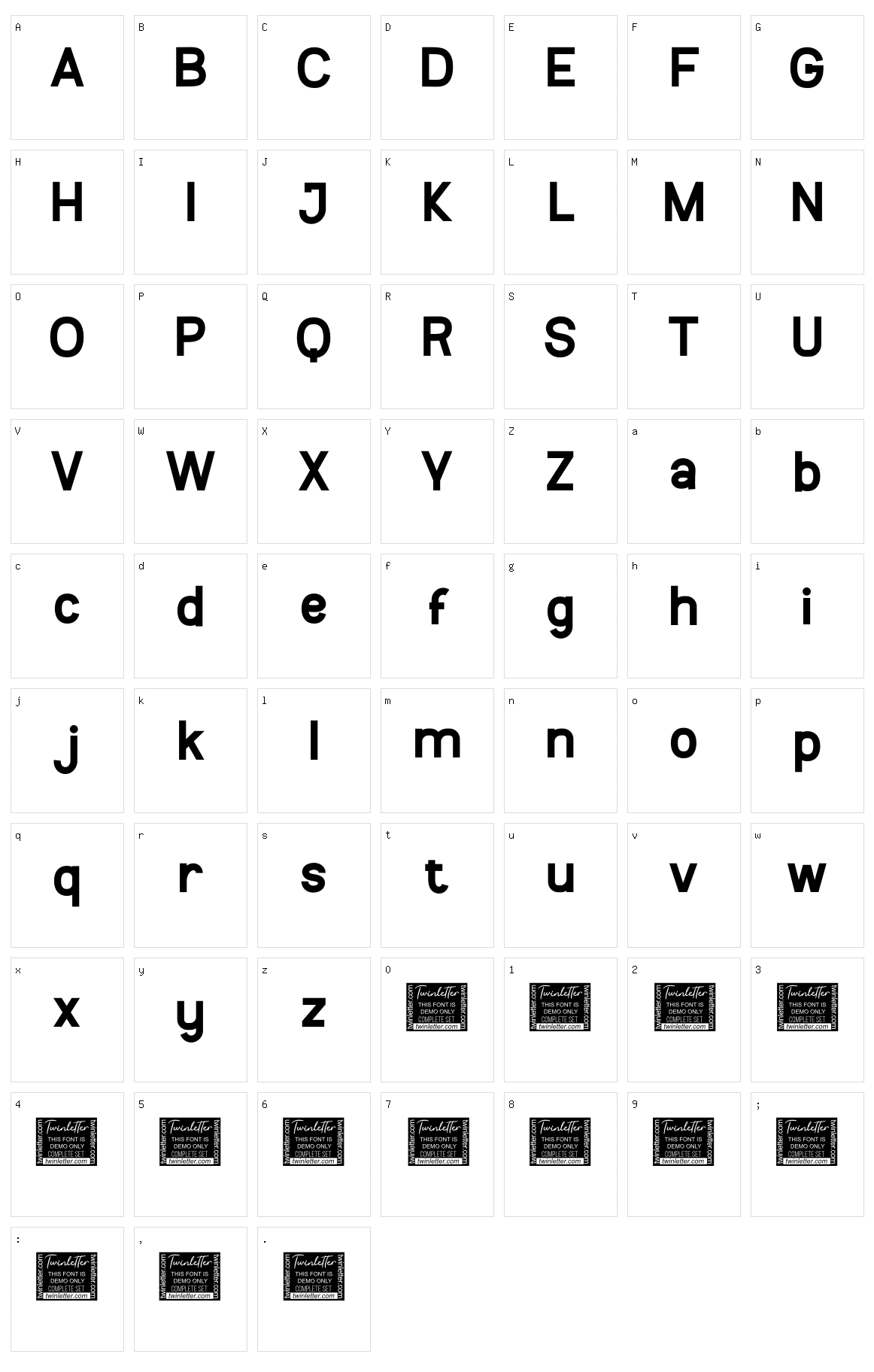 Confirm Character Set