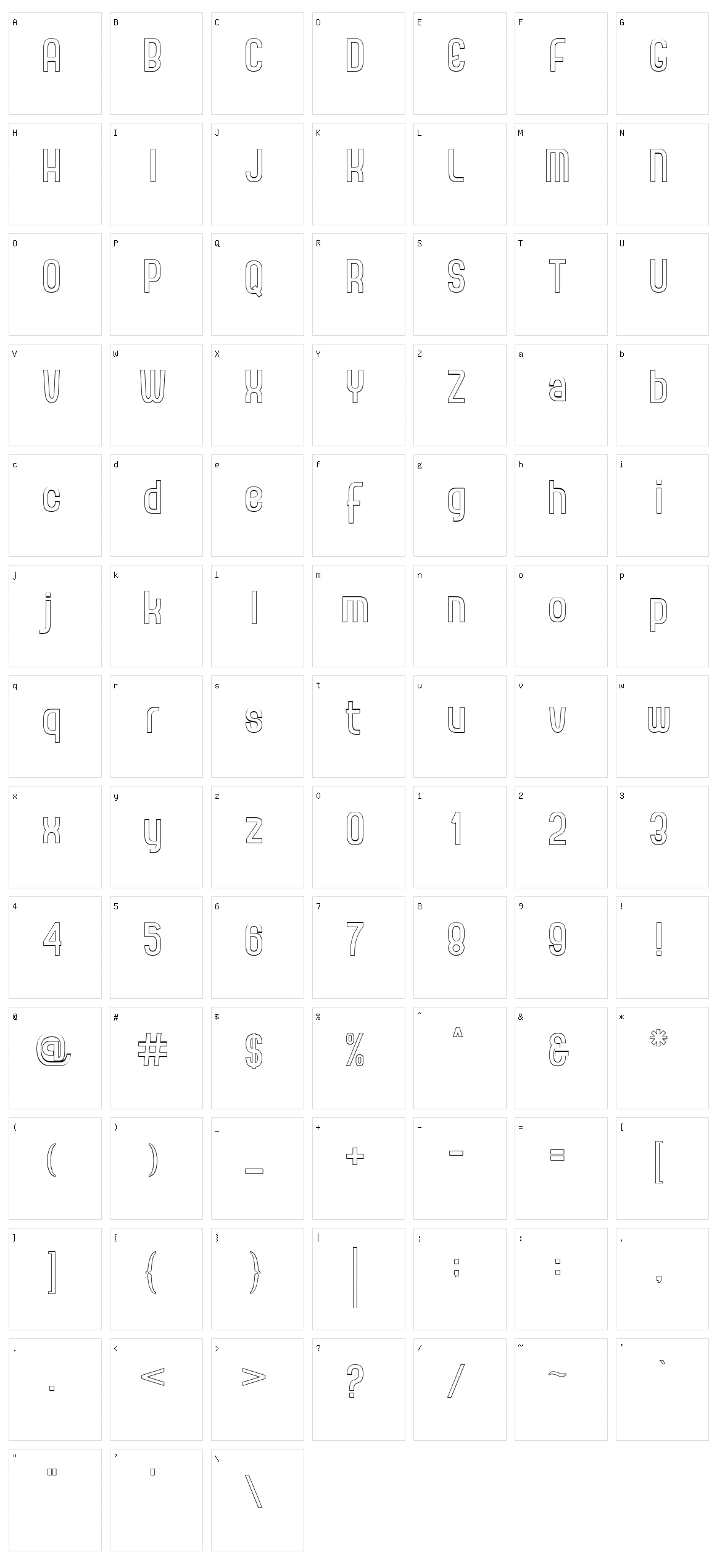 Corraline Character Set