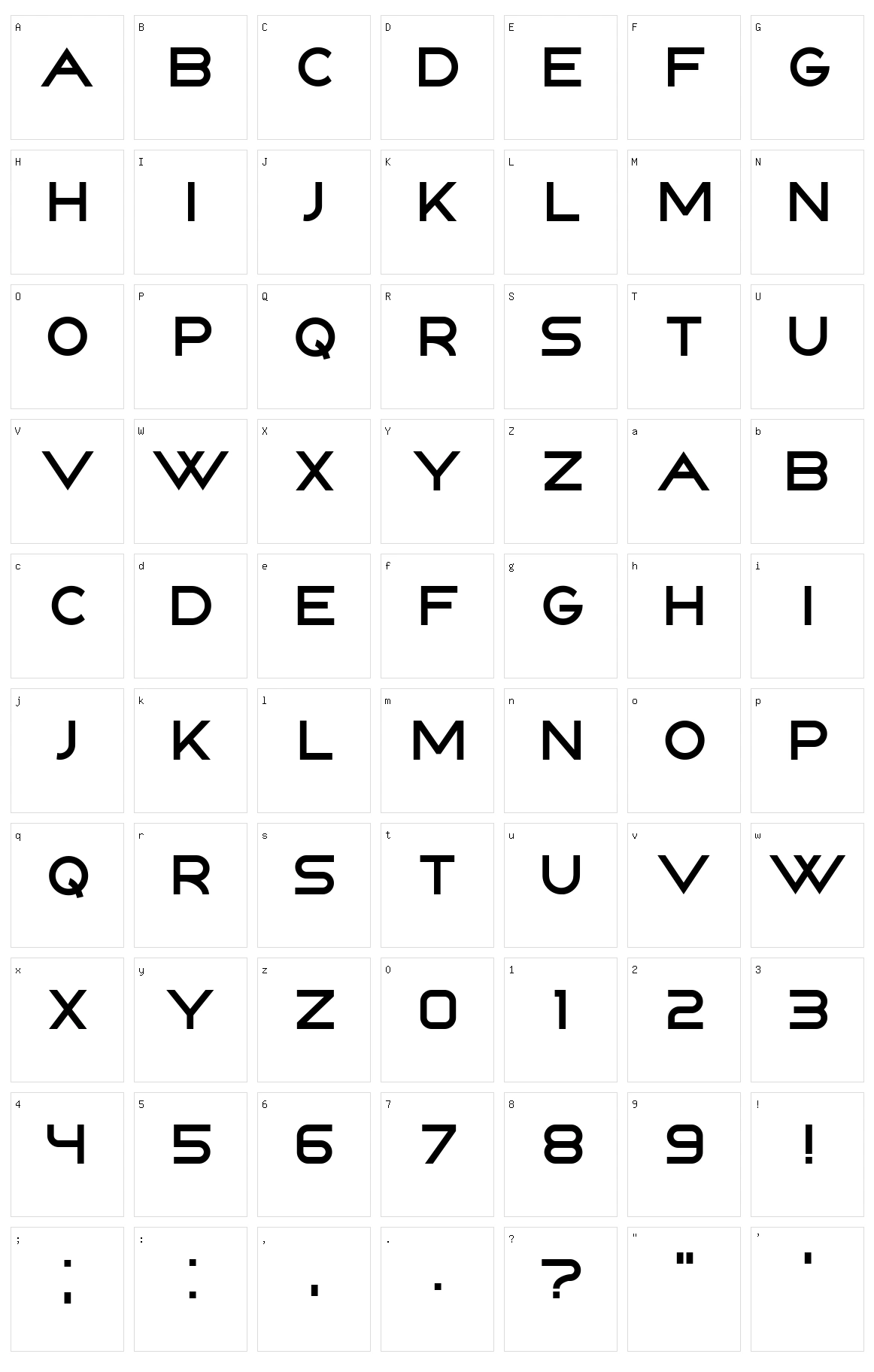 Countless Character Set