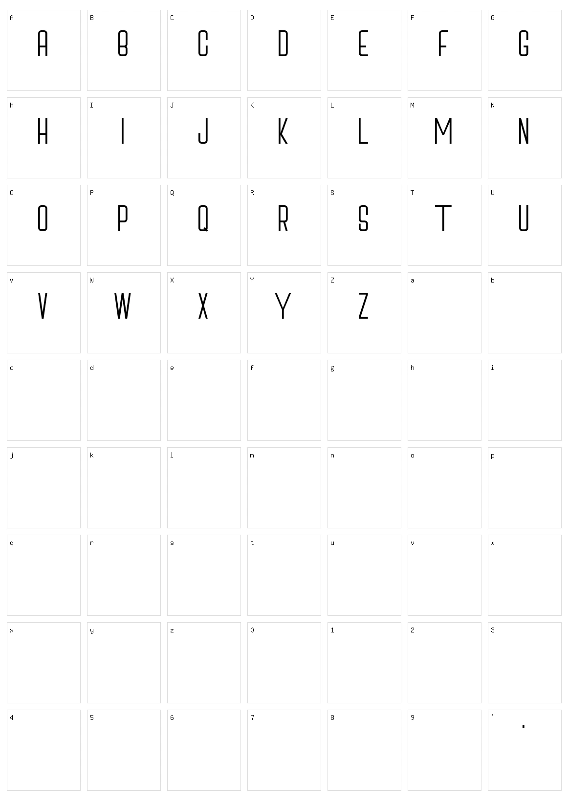 Cox's Bazar Character Set