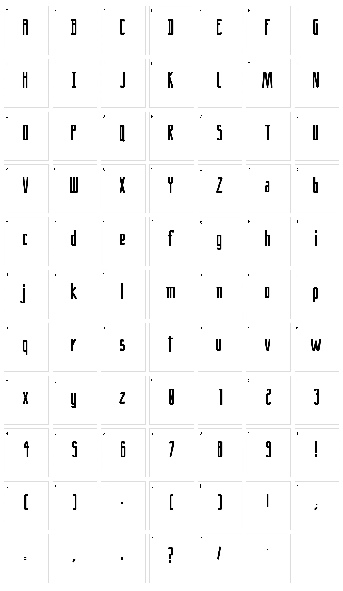 Crack Character Set