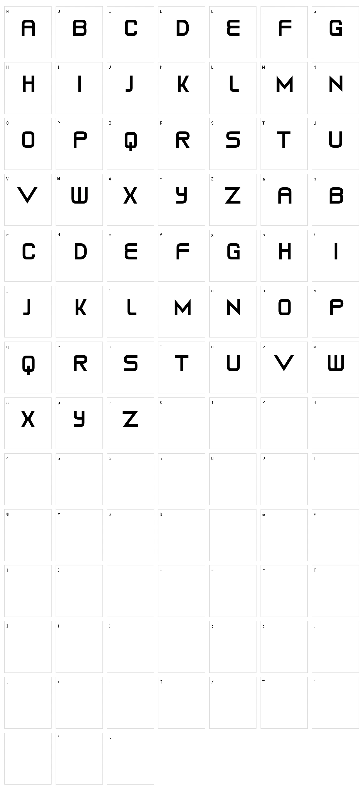 Croatia Character Set