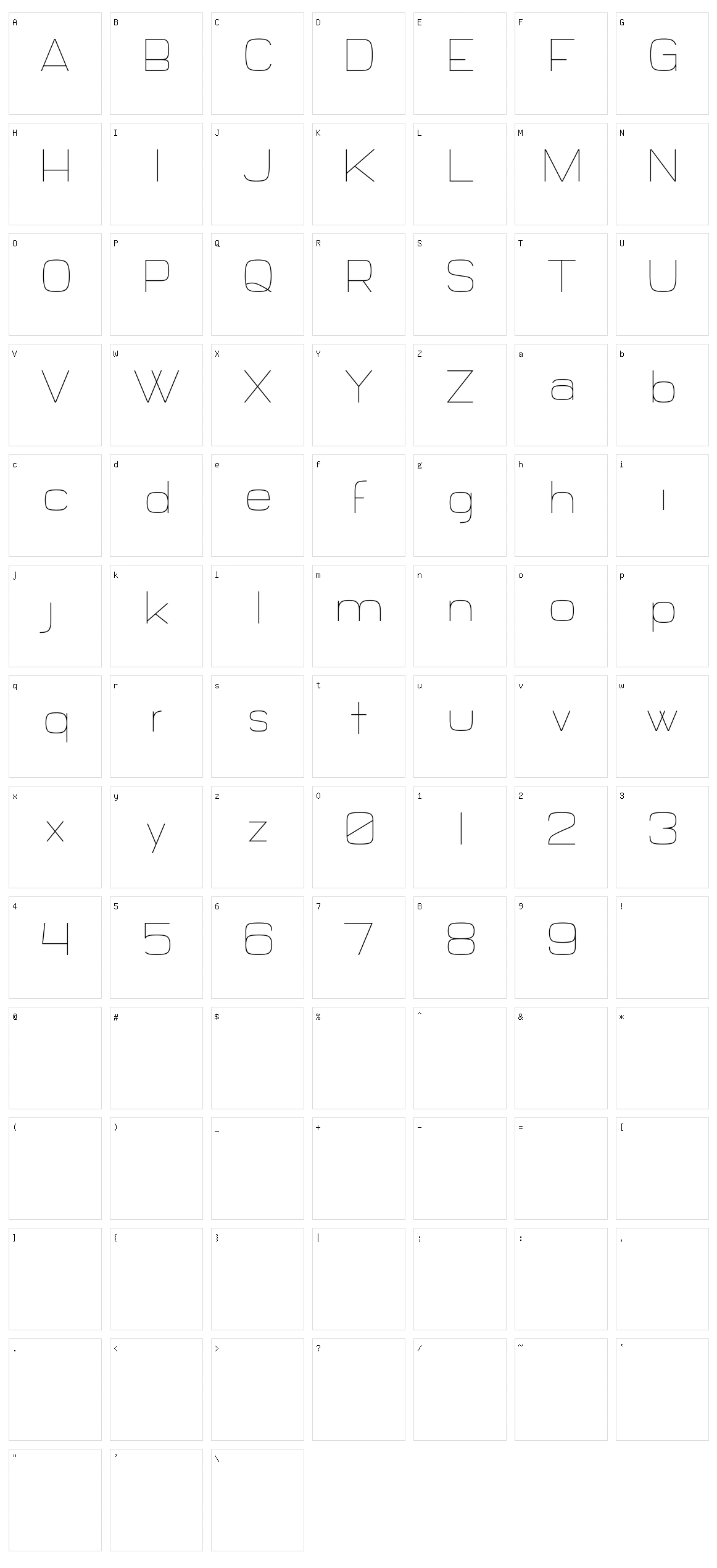 Daiichi Character Set
