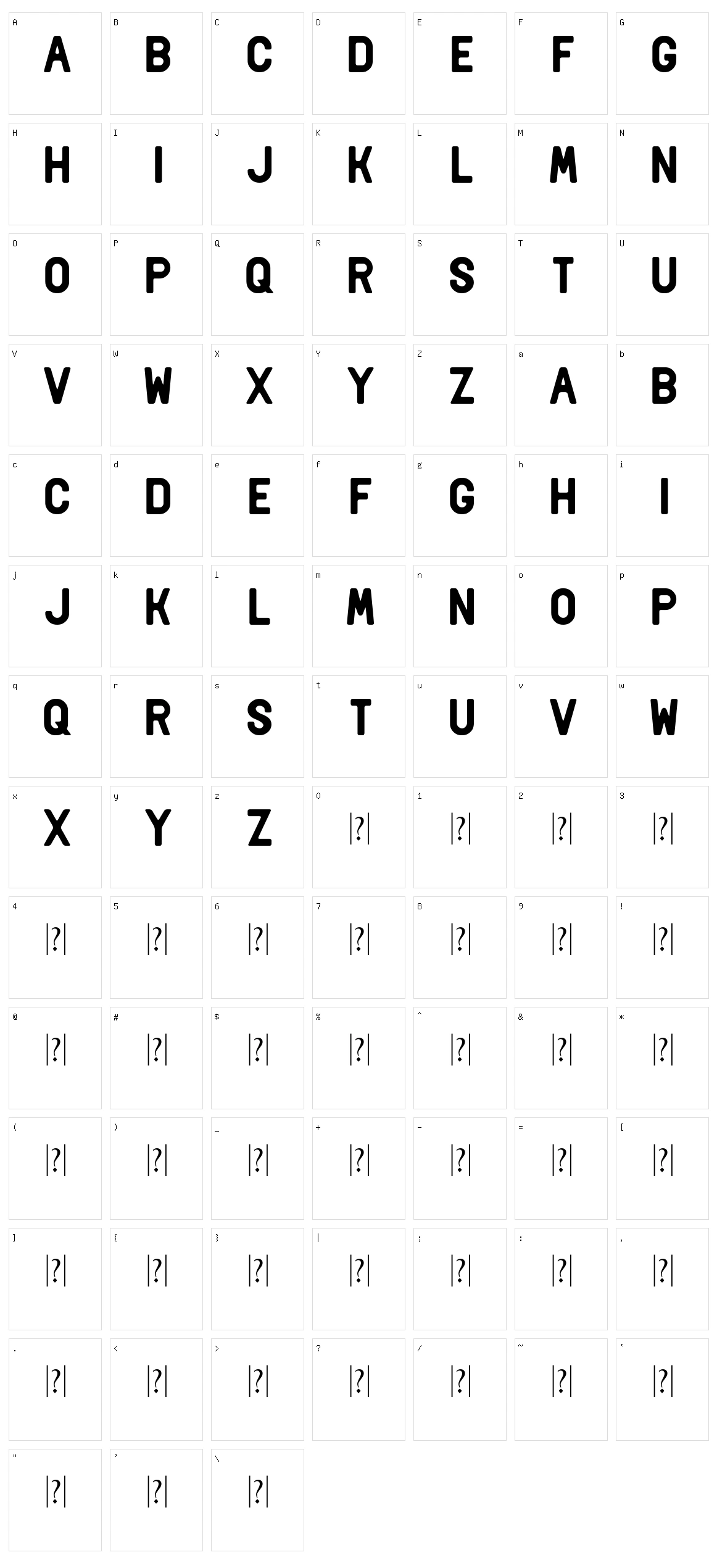 Delio Character Set