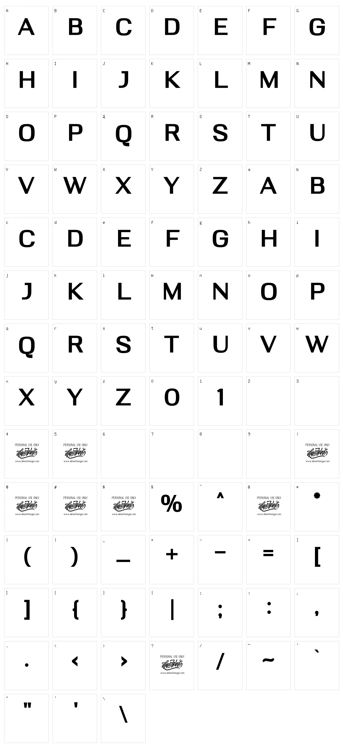 Deloire Character Set
