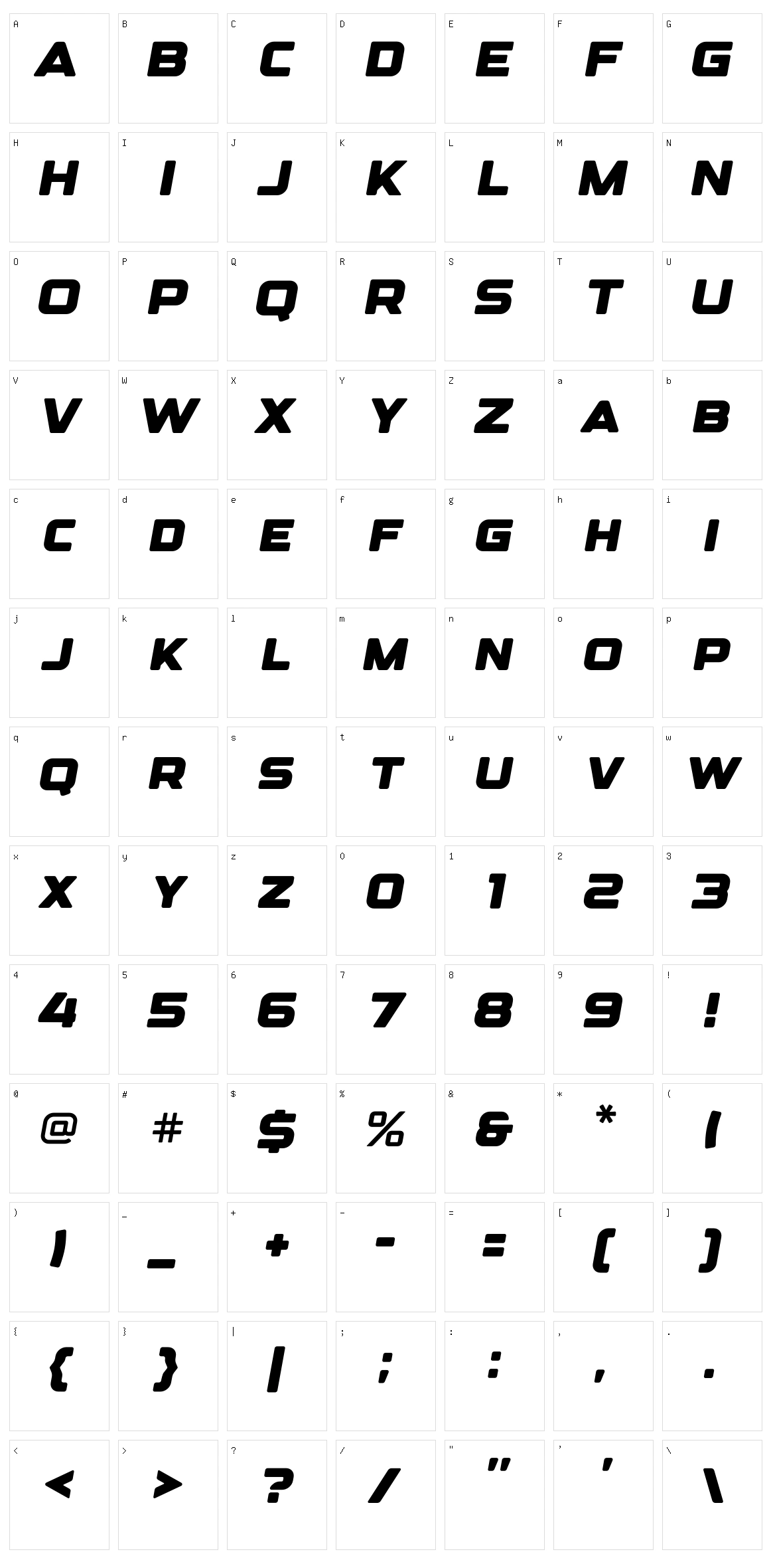 Designer Character Set