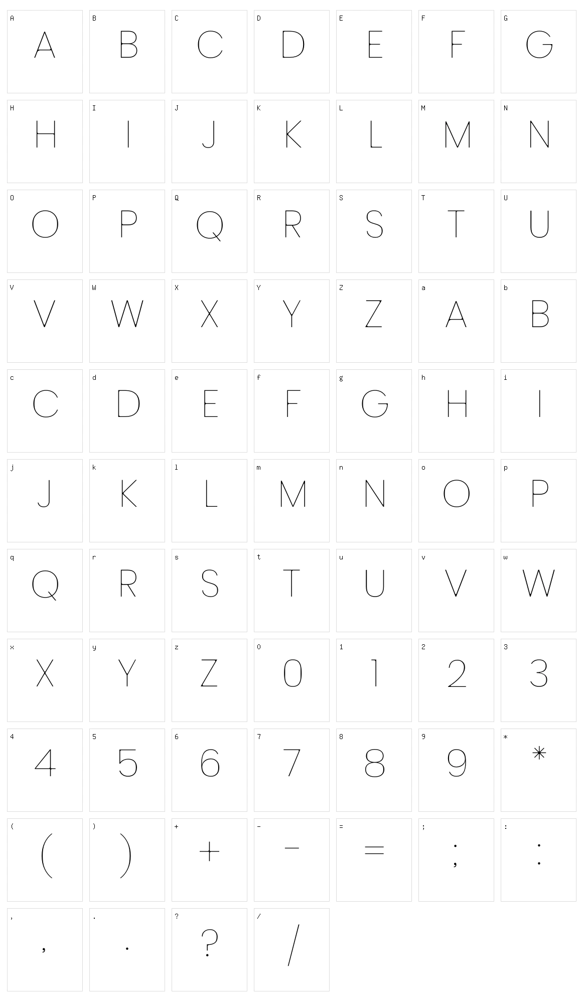 Desiras Character Set