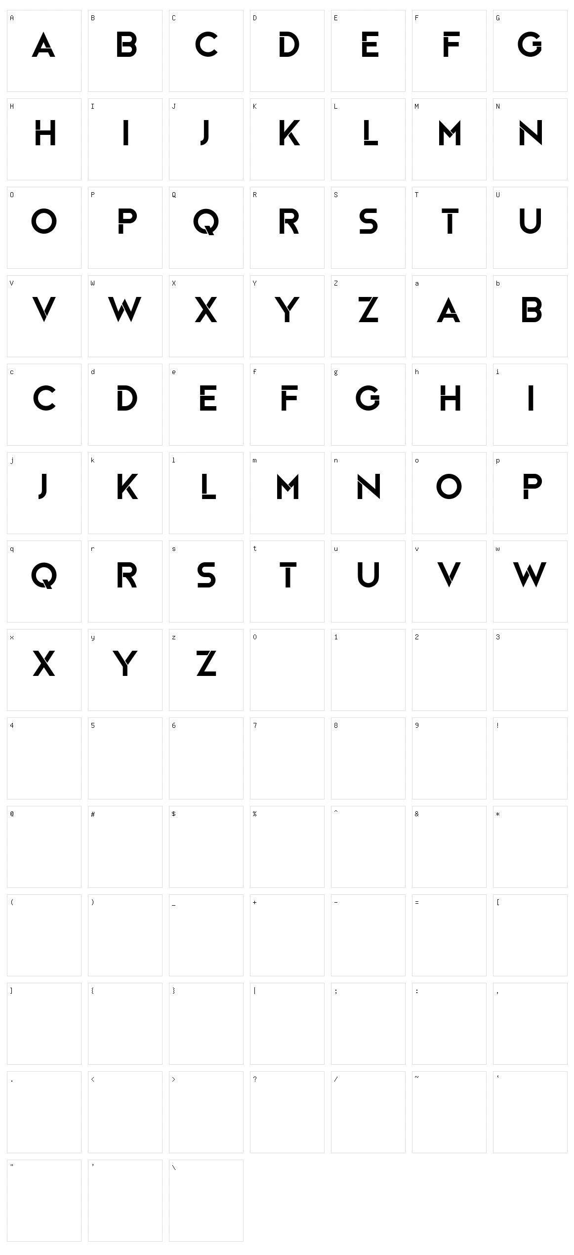 Devlin Character Set