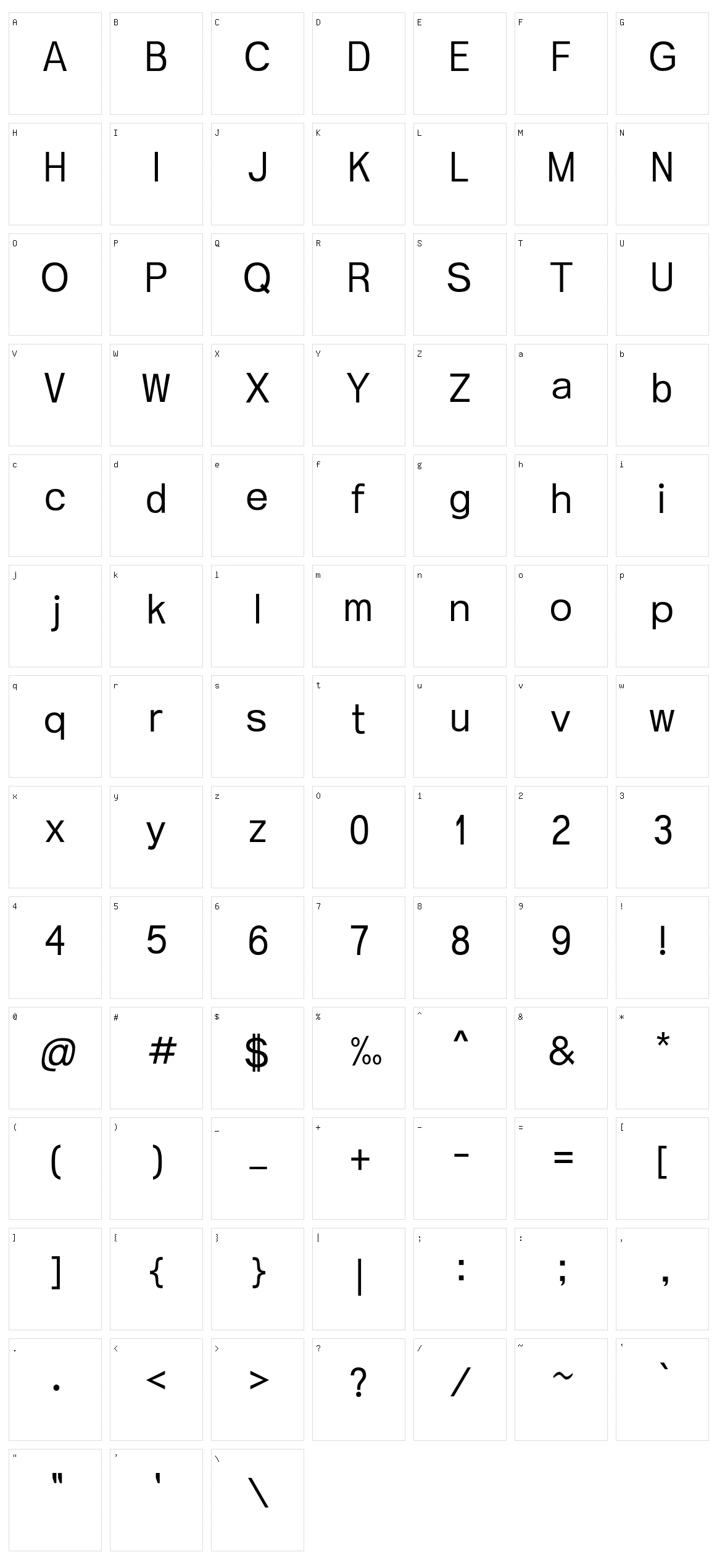Didi Character Set