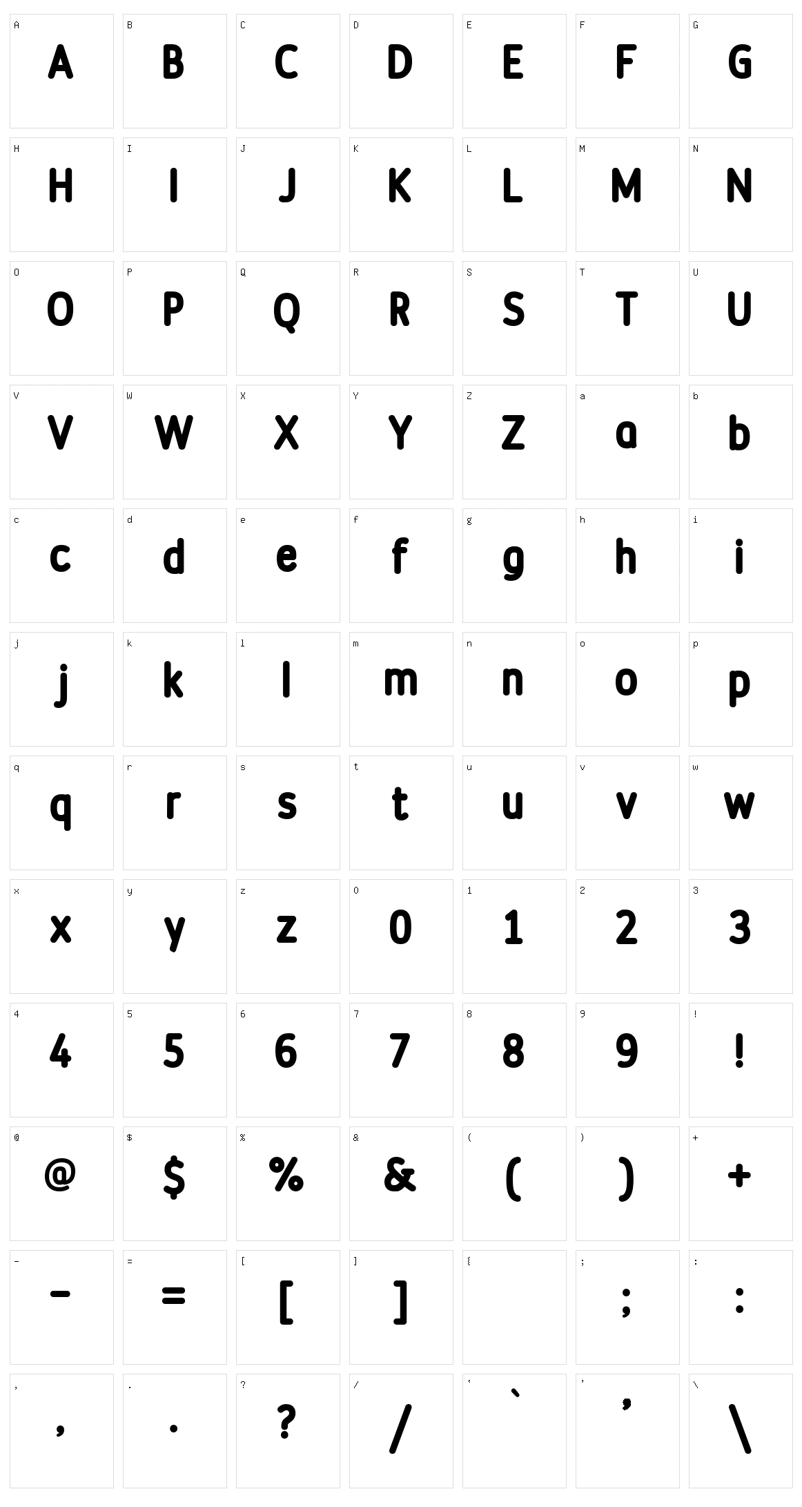 Discoteca Rounded Character Set