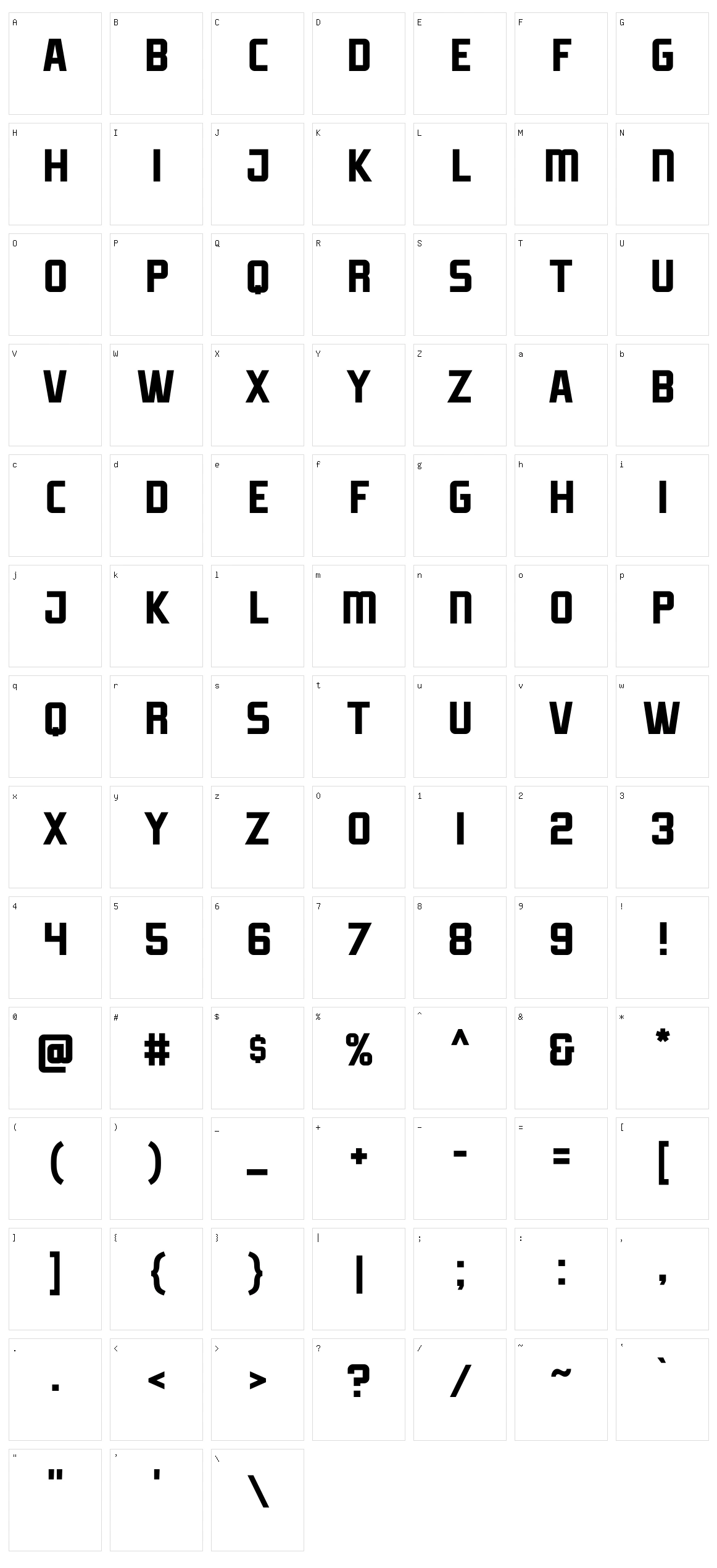 Division One Character Set