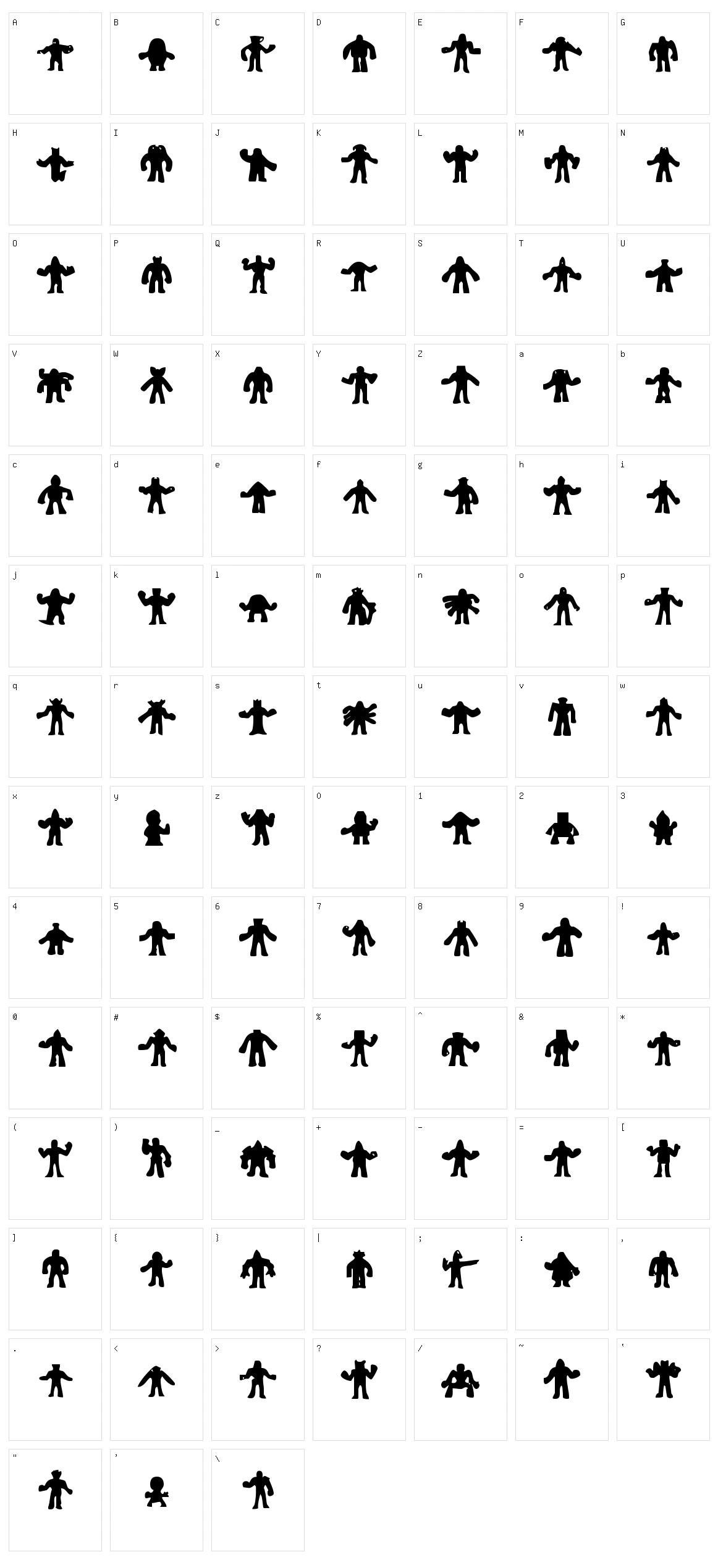 Kinnihuman Character Set