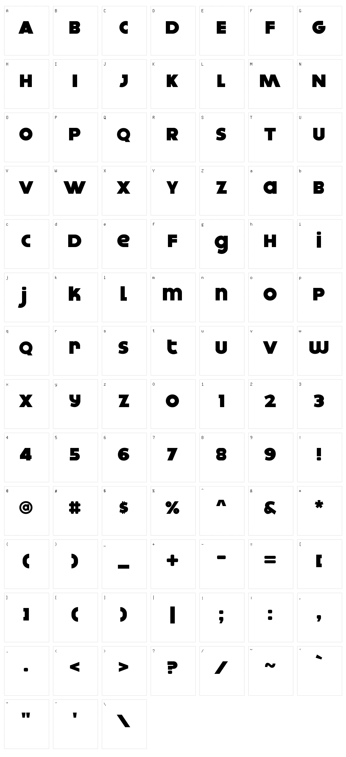 Dokyo Character Set