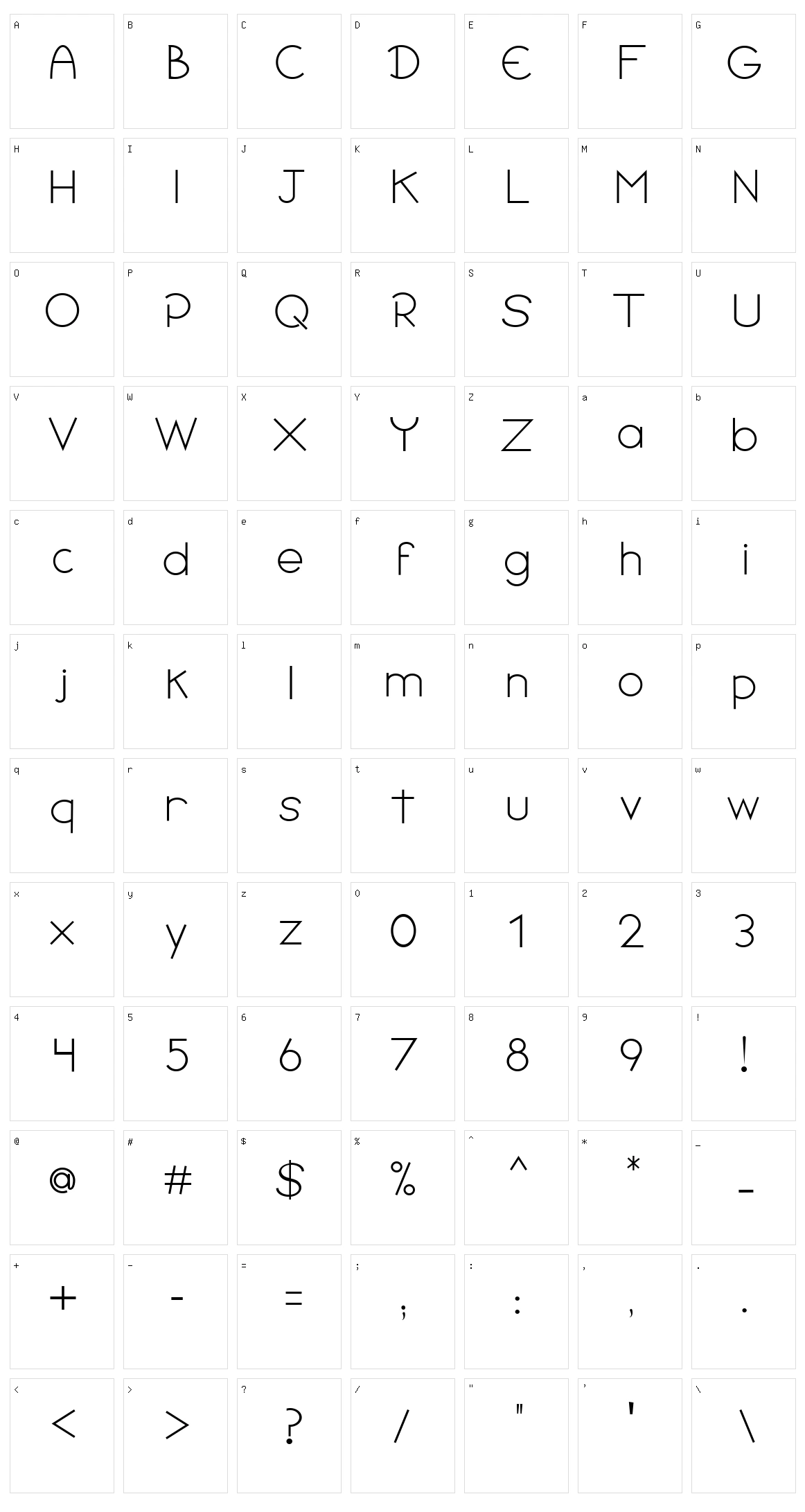 Doubt Character Set