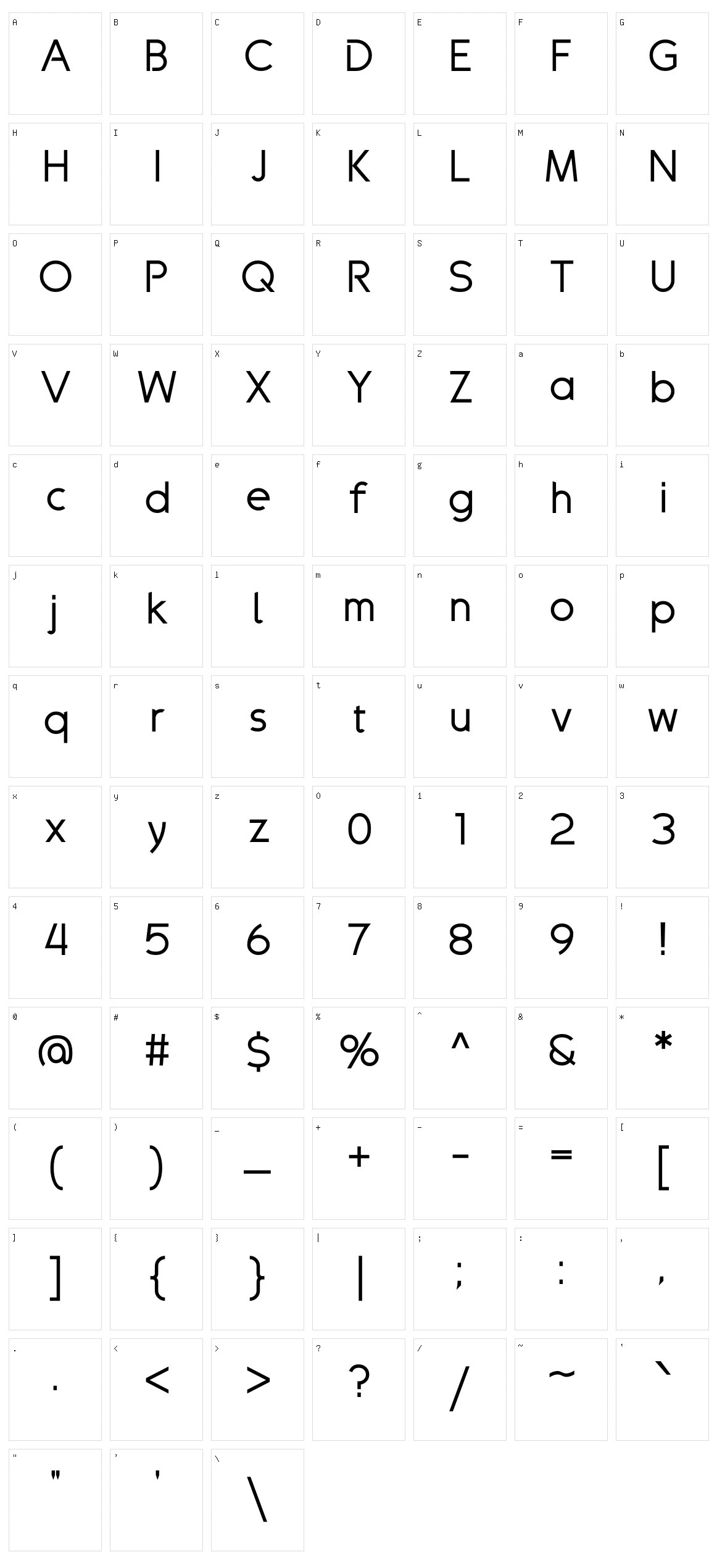 Drakolomb Character Set