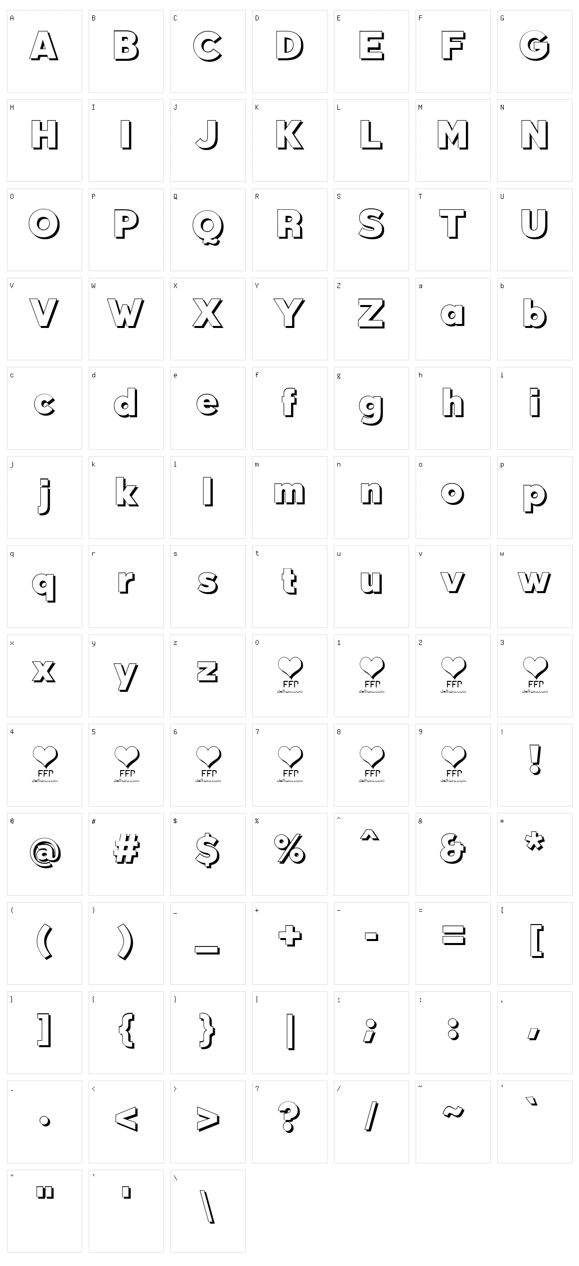 Durum Kebab Character Set
