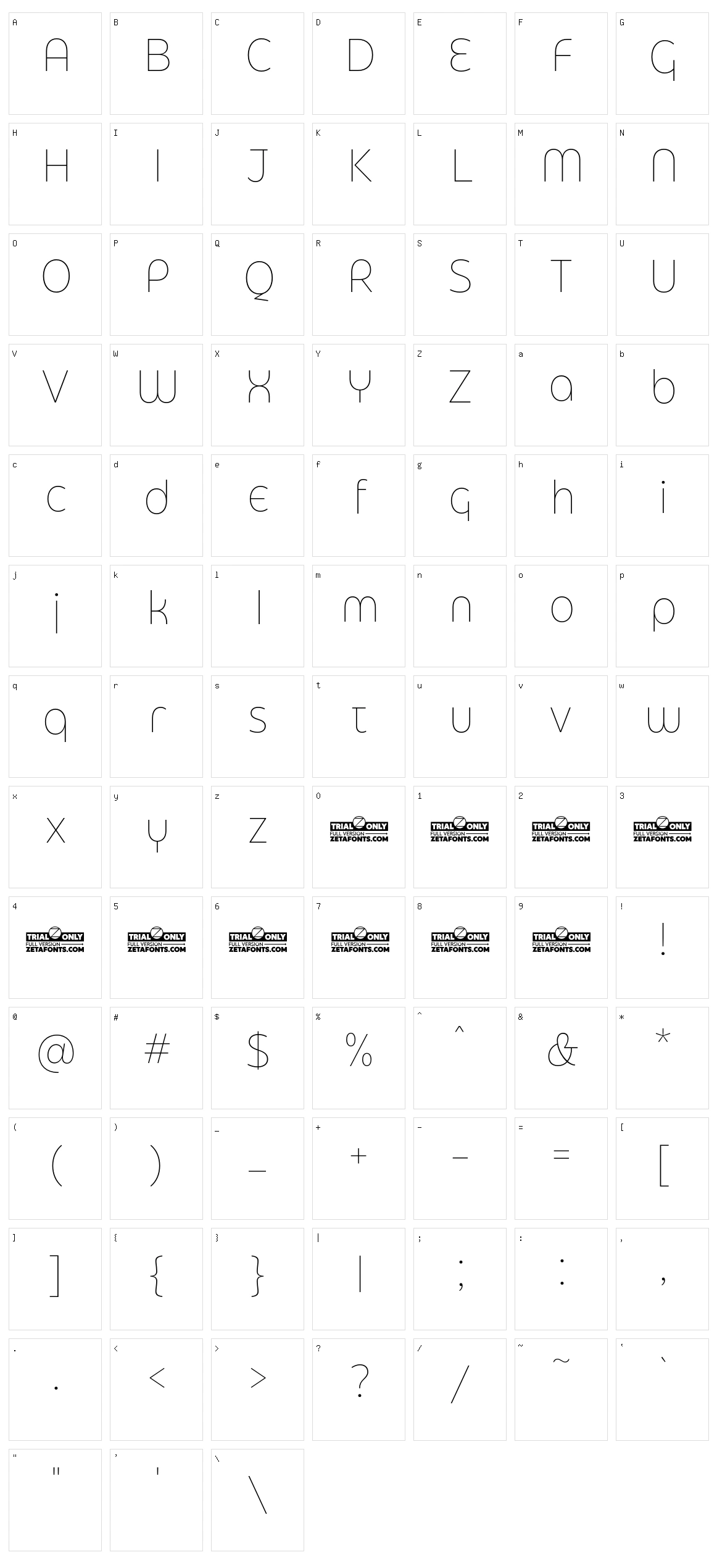 Eastman Grotesque Alt Character Set