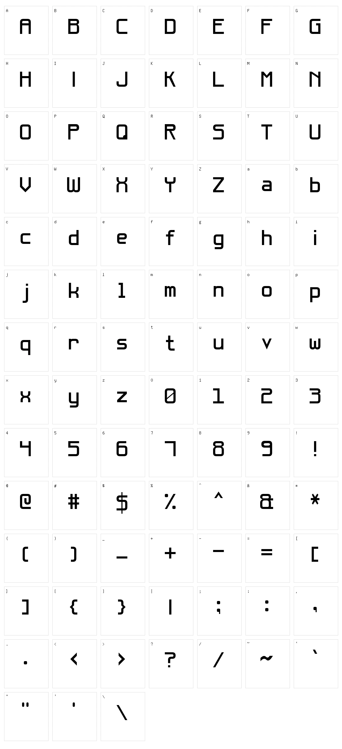 Effective Way 7 Character Set