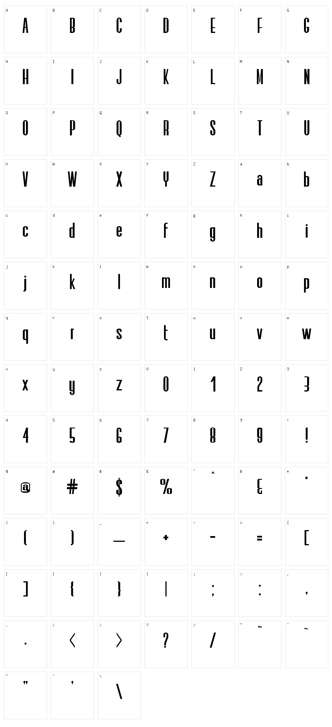 Elis Character Set
